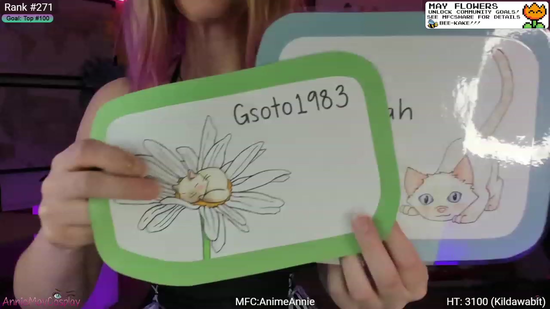 Gallery image thumbnail from AnimeAnnie's myfreecams stream on, 05/04/2023, 02:58 image 1 of 20