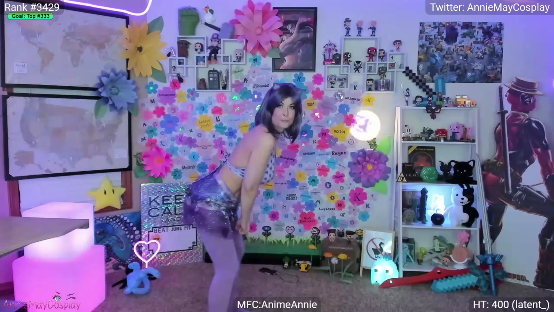Gallery image thumbnail from AnimeAnnie's myfreecams stream on, 06/04/2023, 03:37 image 9 of 20