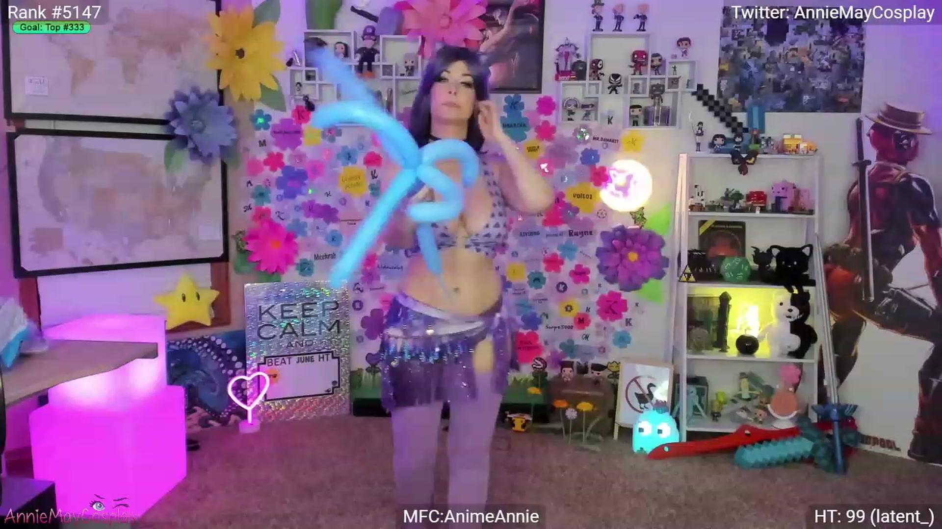 Gallery image thumbnail from AnimeAnnie's myfreecams stream on, 06/04/2023, 03:37 image 3 of 20