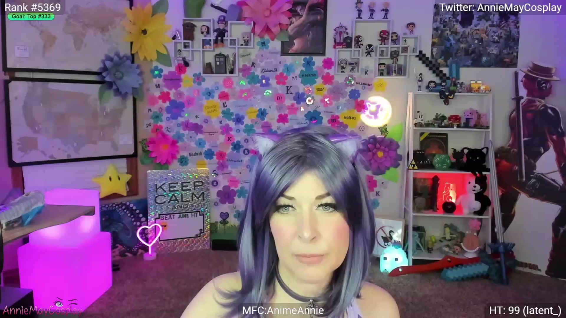 Gallery image thumbnail from AnimeAnnie's myfreecams stream on, 06/04/2023, 03:37 image 1 of 20