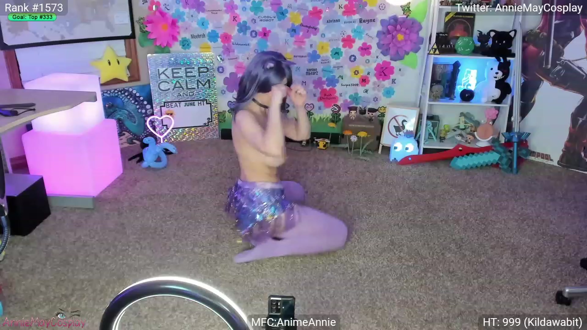 Gallery image thumbnail from AnimeAnnie's myfreecams stream on, 06/04/2023, 03:37 image 17 of 20