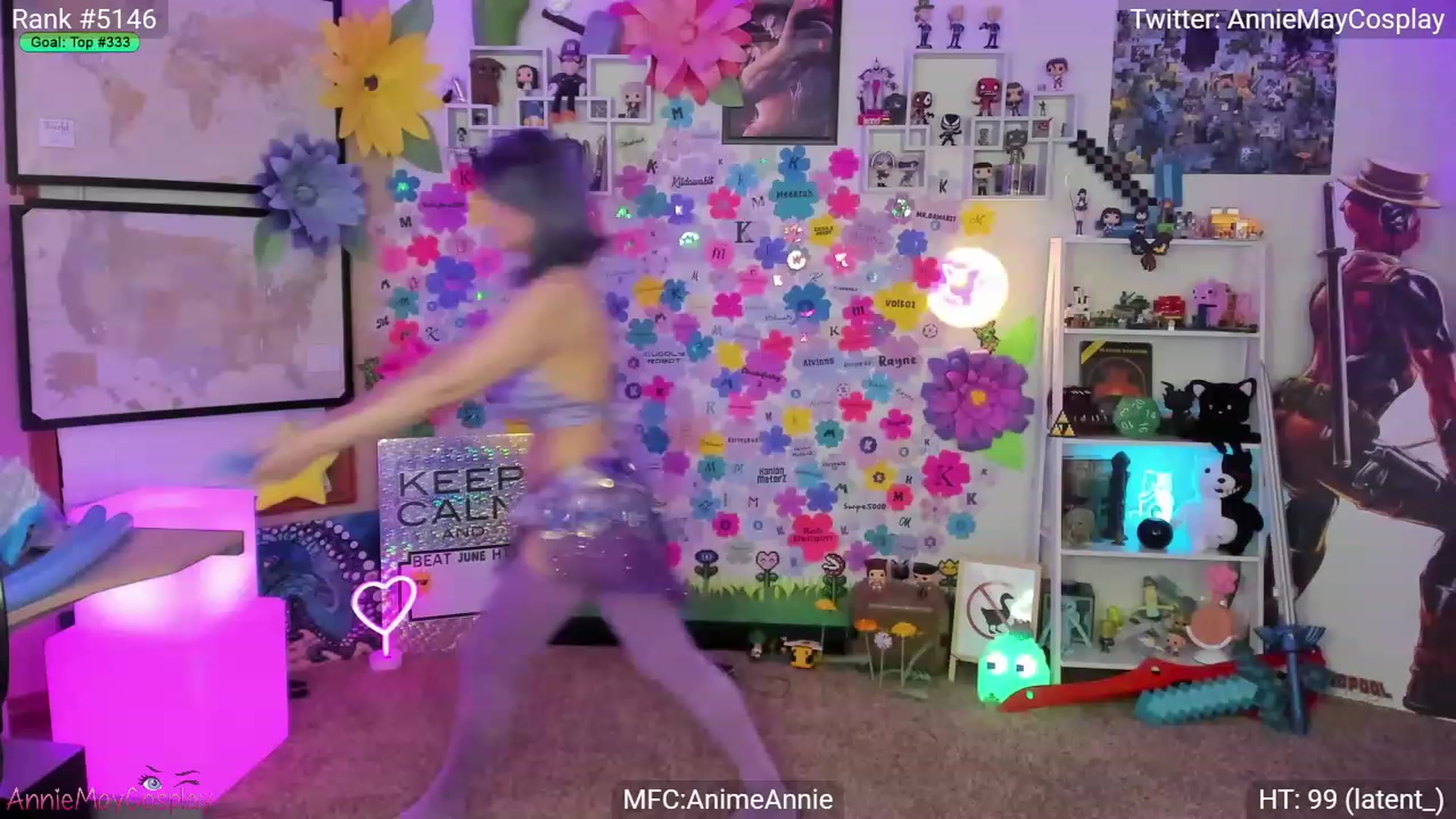 Gallery image thumbnail from AnimeAnnie's myfreecams stream on, 06/04/2023, 03:37 image 2 of 20