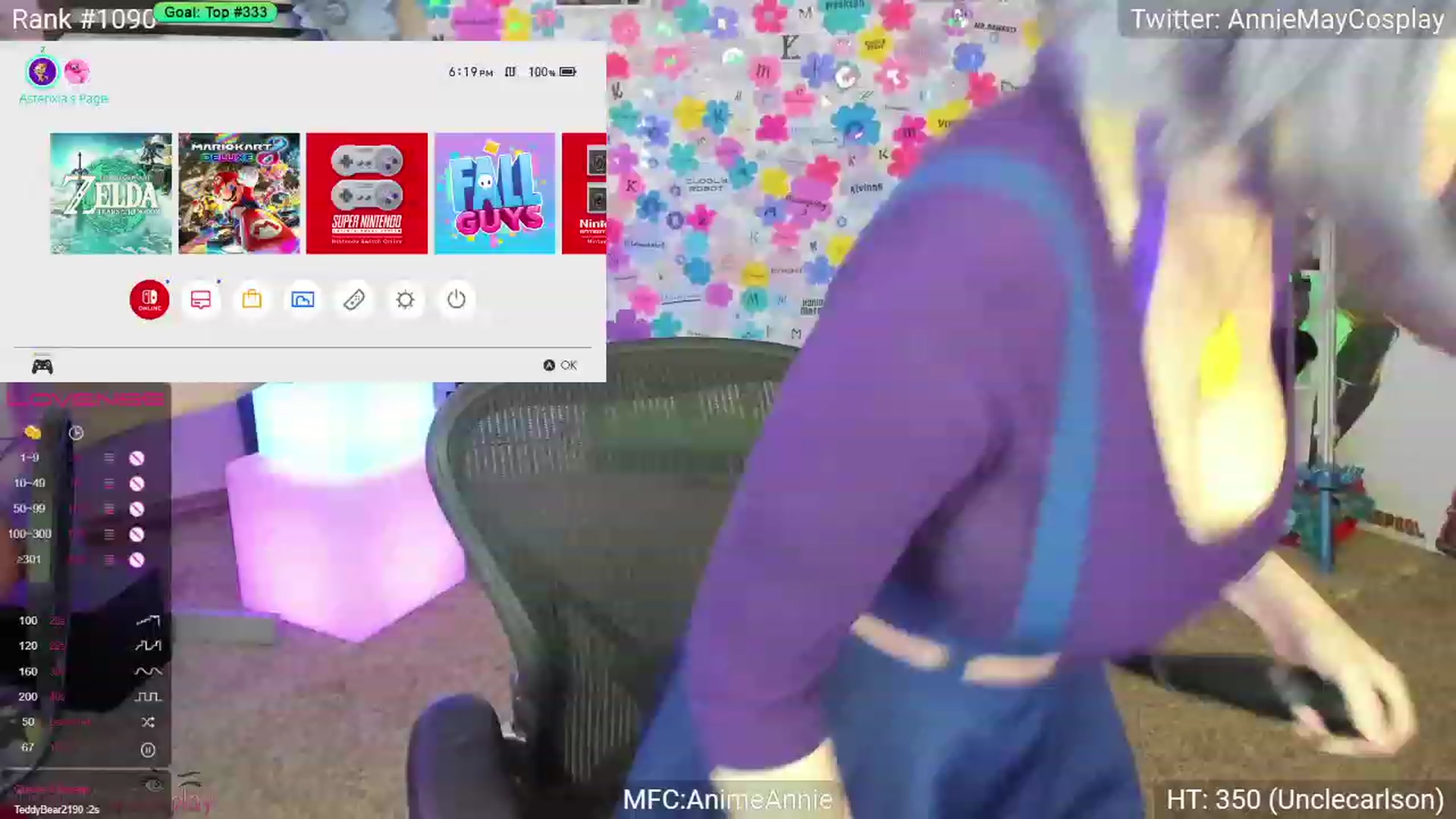 Gallery image thumbnail from AnimeAnnie's myfreecams stream on, 06/13/2023, 01:26 image 12 of 20