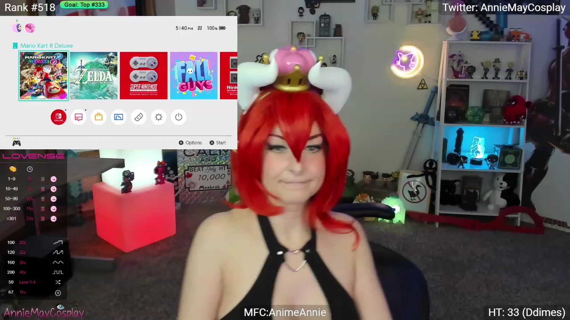 Gallery image thumbnail from AnimeAnnie's myfreecams stream on, 07/11/2023, 01:47 image 2 of 20