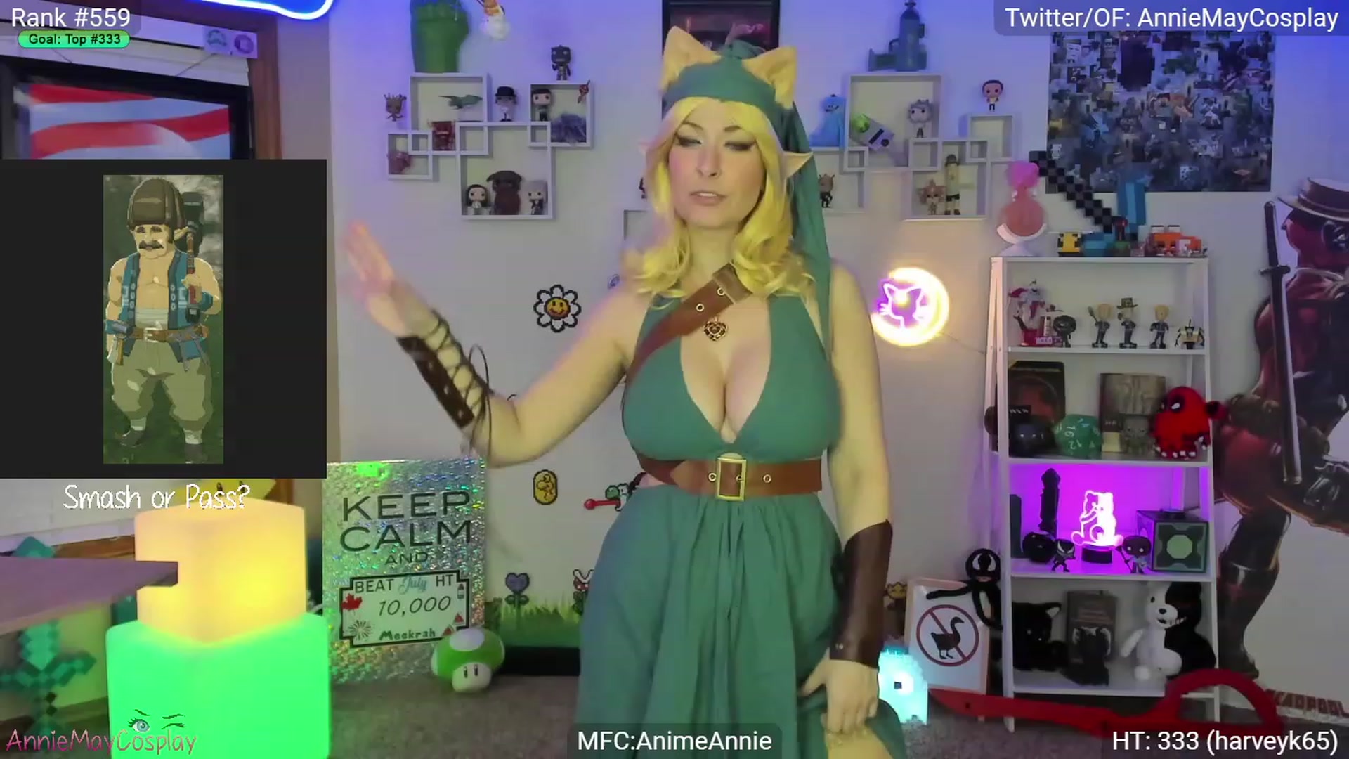 Gallery image thumbnail from AnimeAnnie's myfreecams stream on, 07/16/2023, 03:24 image 19 of 20