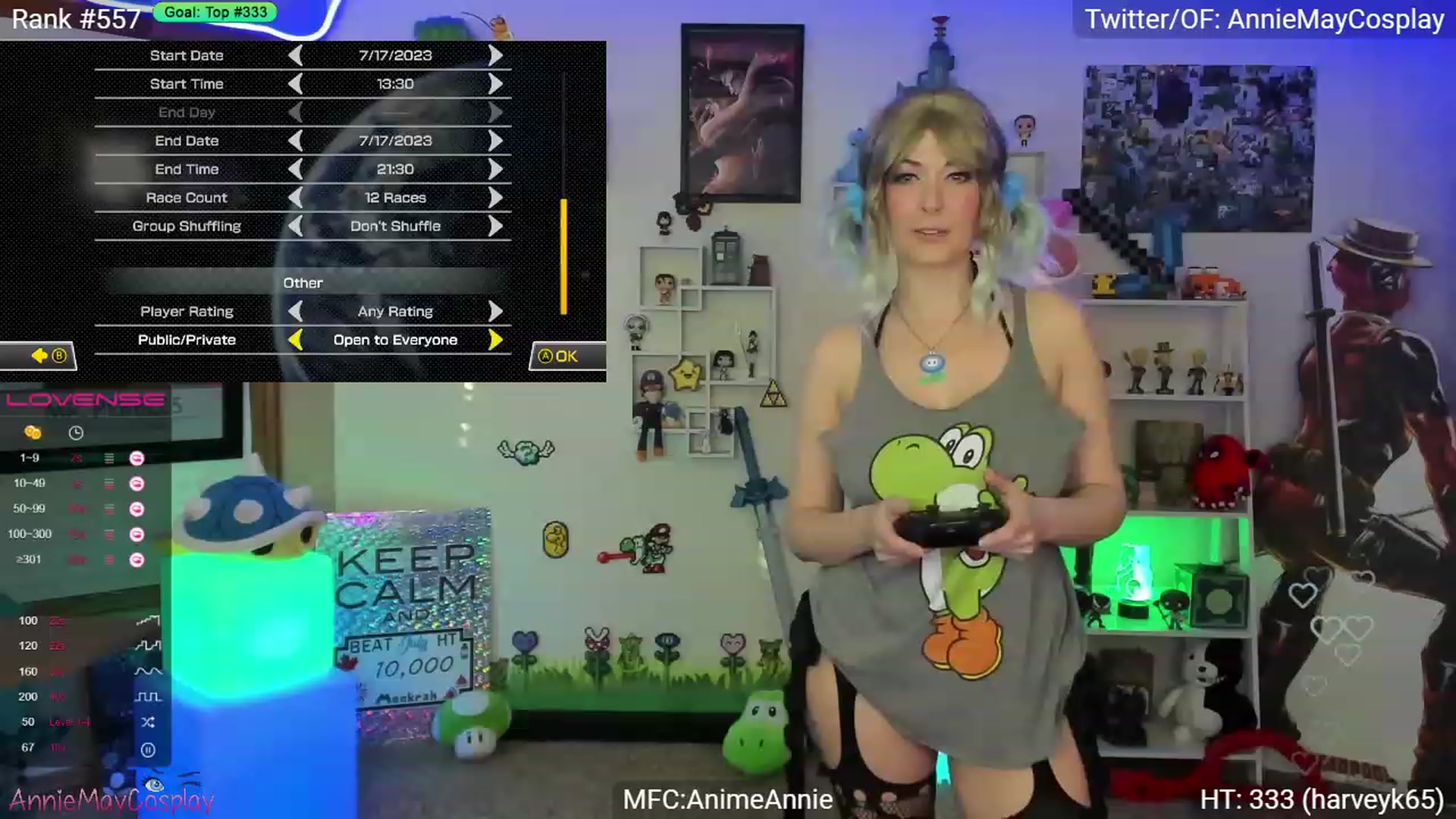 Gallery image thumbnail from AnimeAnnie's myfreecams stream on, 07/18/2023, 01:50 image 1 of 20