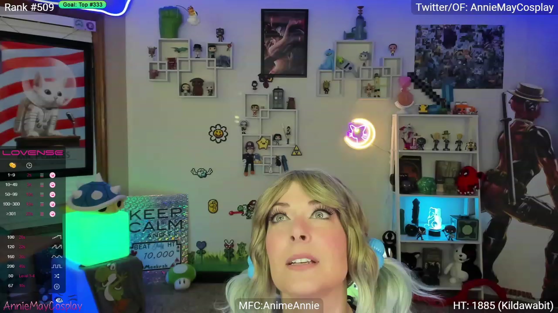 Gallery image thumbnail from AnimeAnnie's myfreecams stream on, 07/18/2023, 03:26 image 1 of 20