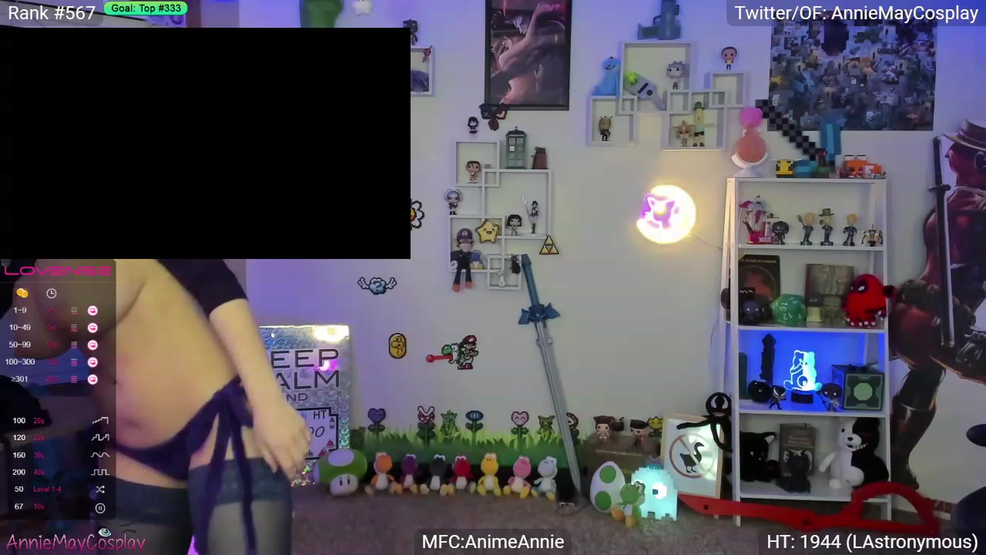 Gallery image thumbnail from AnimeAnnie's myfreecams stream on, 07/25/2023, 03:04 image 16 of 20