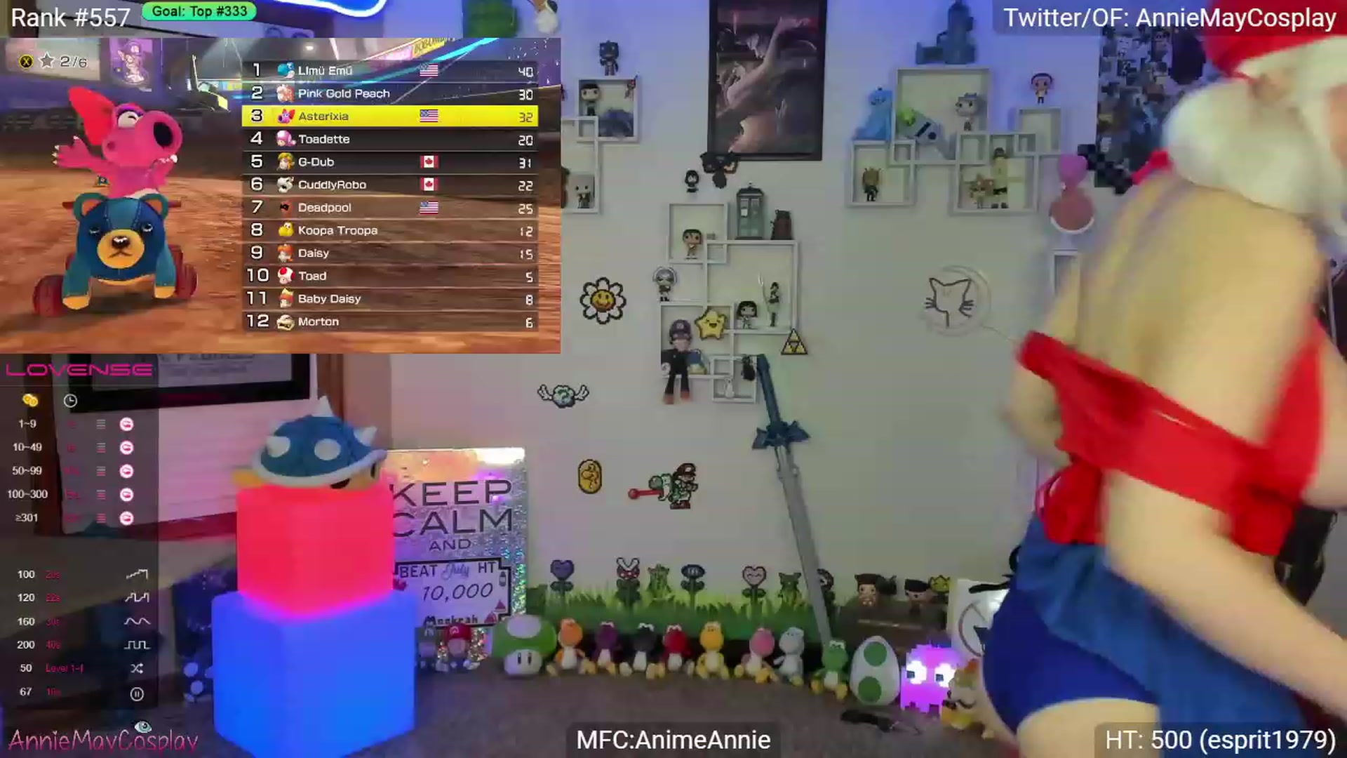 Gallery image thumbnail from AnimeAnnie's myfreecams stream on, 08/01/2023, 01:21 image 9 of 20