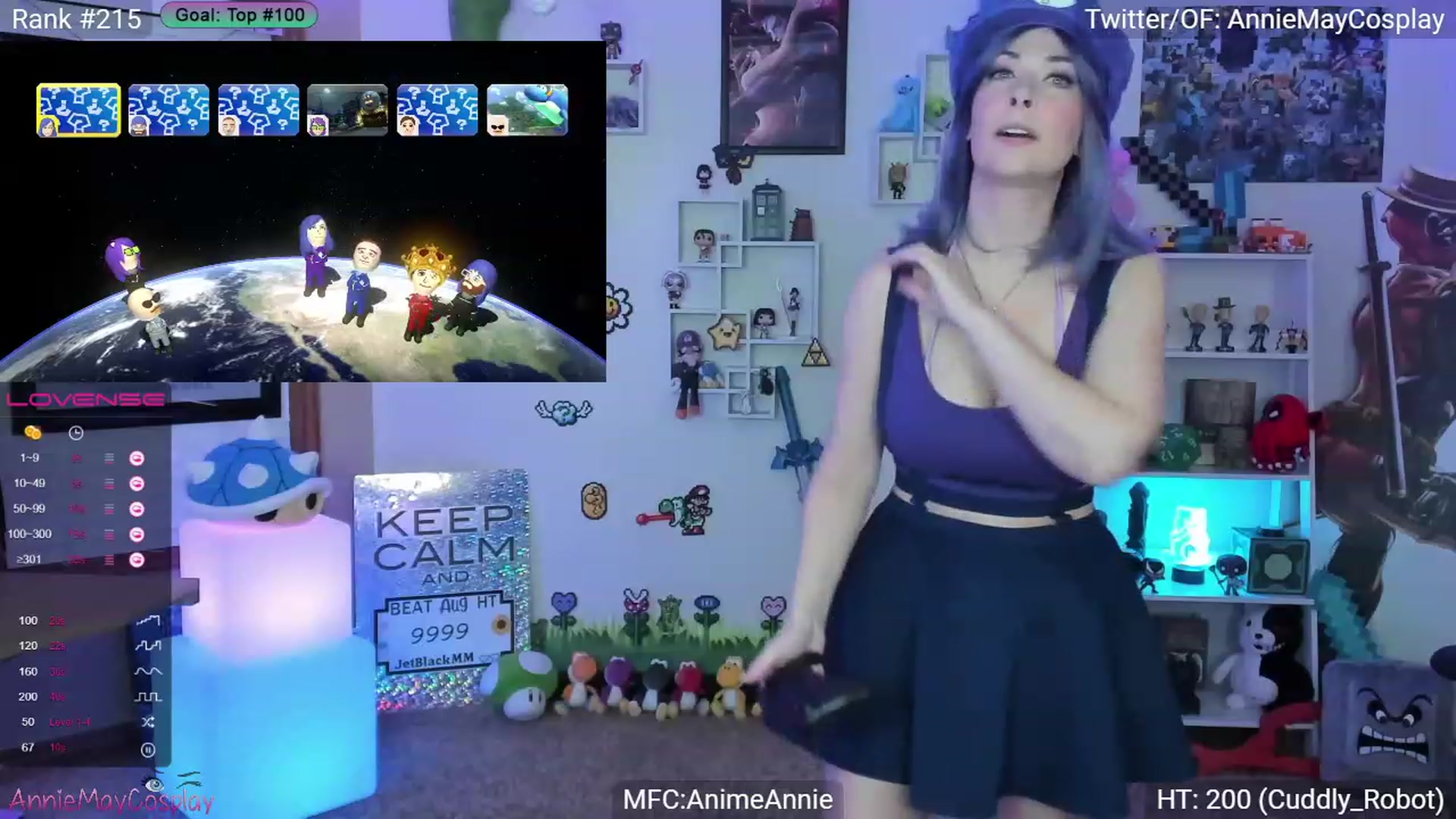 Gallery image thumbnail from AnimeAnnie's myfreecams stream on, 08/10/2023, 02:27 image 13 of 20