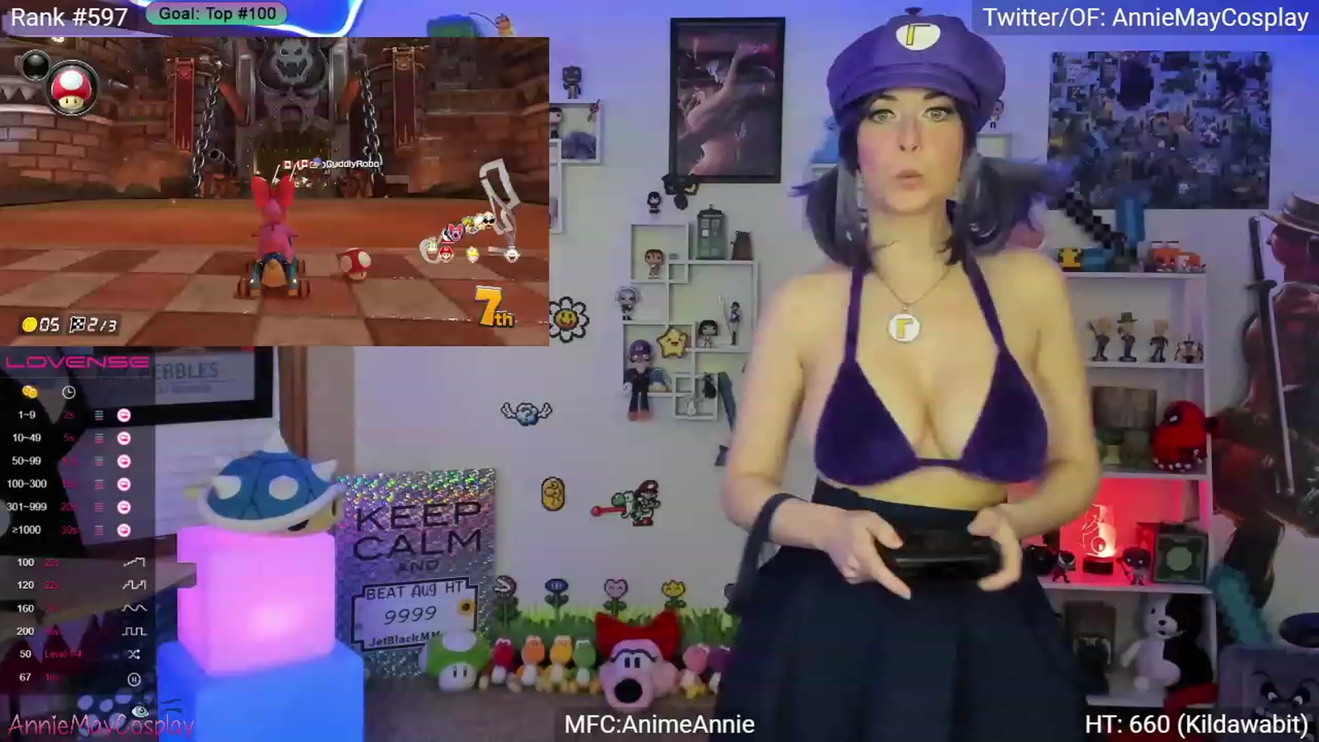 Gallery image thumbnail from AnimeAnnie's myfreecams stream on, 08/29/2023, 02:33 image 4 of 20