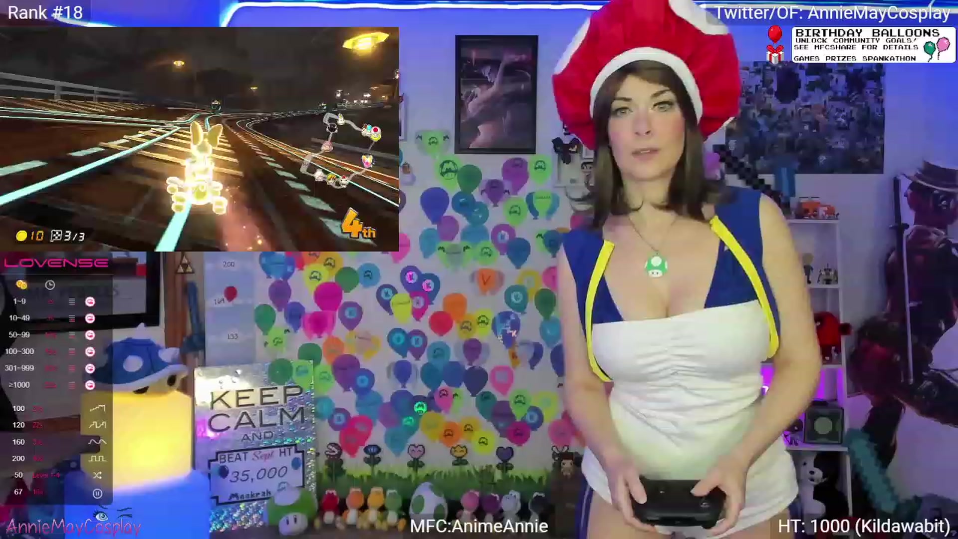 Gallery image thumbnail from AnimeAnnie's myfreecams stream on, 09/05/2023, 03:19 image 6 of 20
