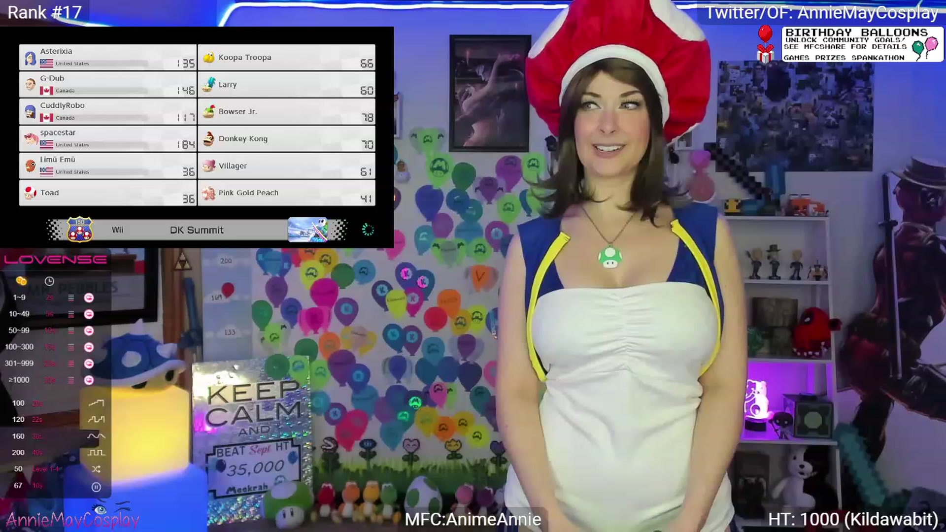 Gallery image thumbnail from AnimeAnnie's myfreecams stream on, 09/05/2023, 03:19 image 9 of 20