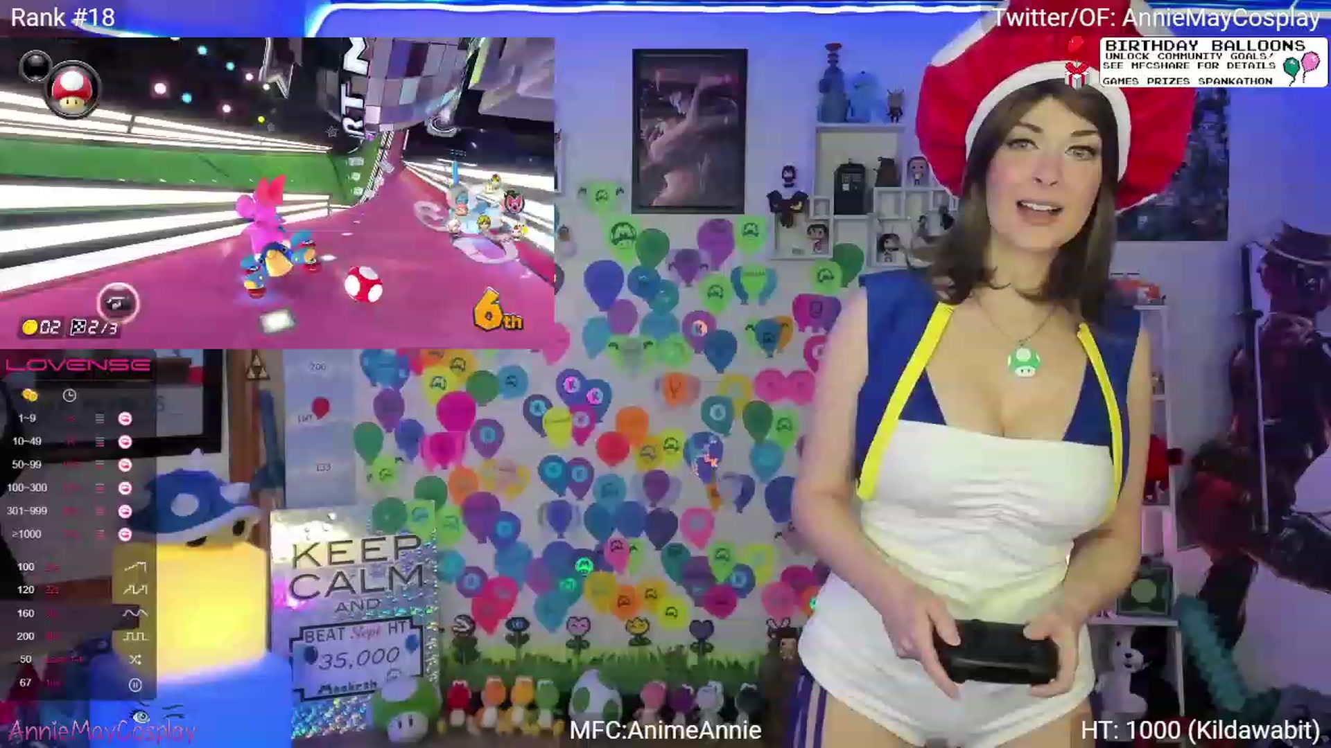 Gallery image thumbnail from AnimeAnnie's myfreecams stream on, 09/05/2023, 03:19 image 5 of 20