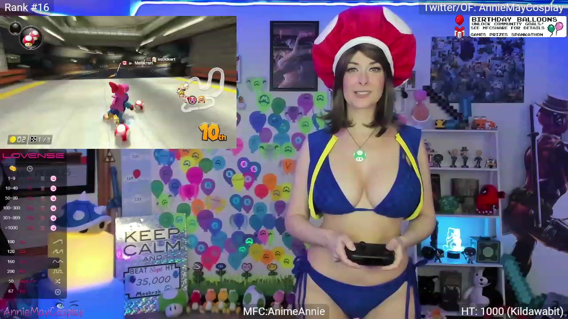 Gallery image thumbnail from AnimeAnnie's myfreecams stream on, 09/05/2023, 03:19 image 15 of 20