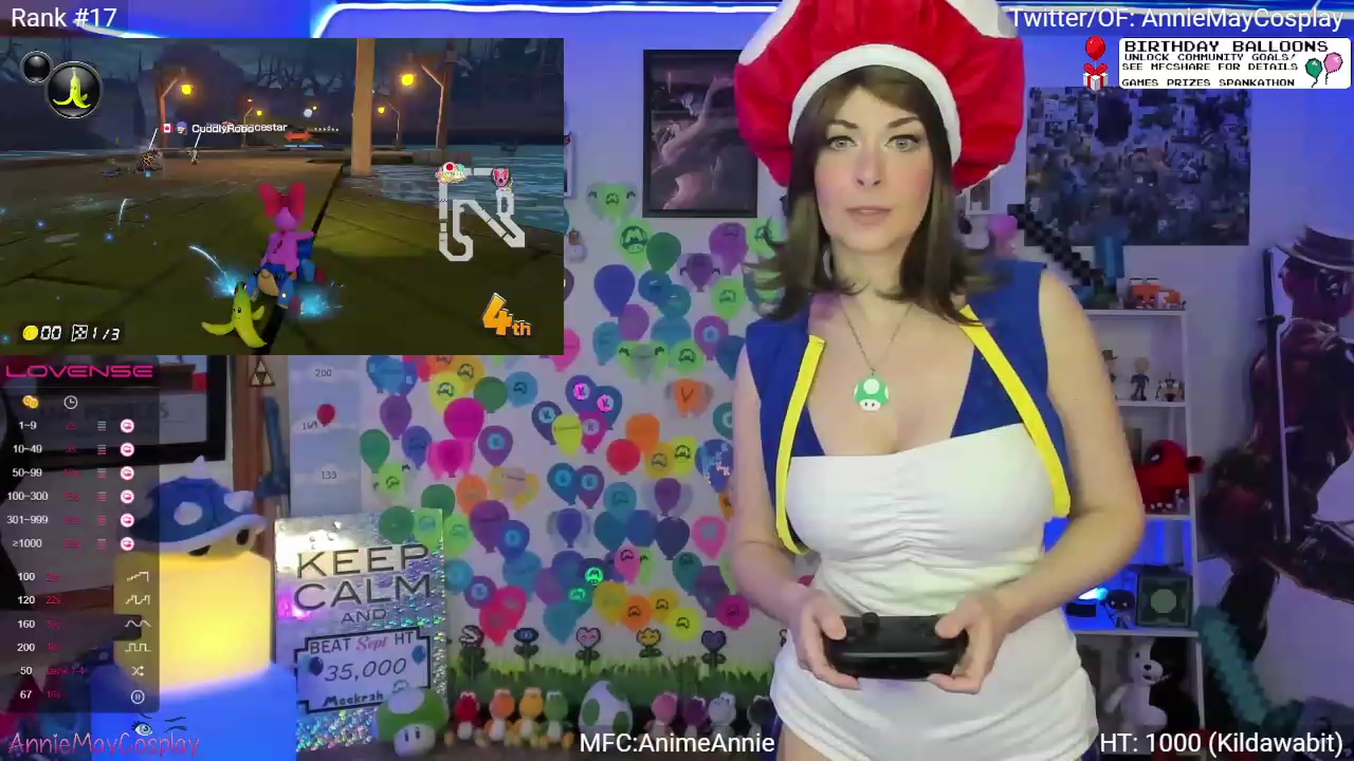 Gallery image thumbnail from AnimeAnnie's myfreecams stream on, 09/05/2023, 03:19 image 7 of 20