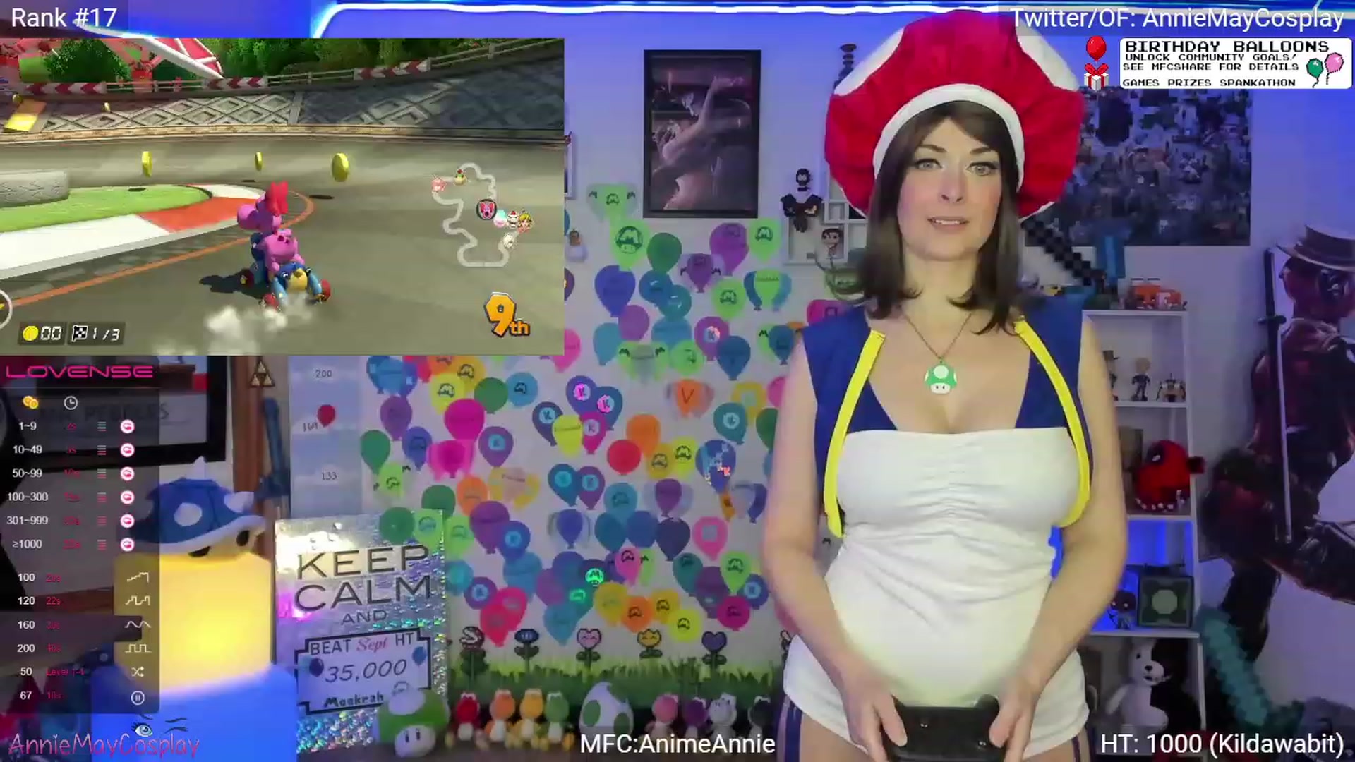 Gallery image thumbnail from AnimeAnnie's myfreecams stream on, 09/05/2023, 03:19 image 10 of 20