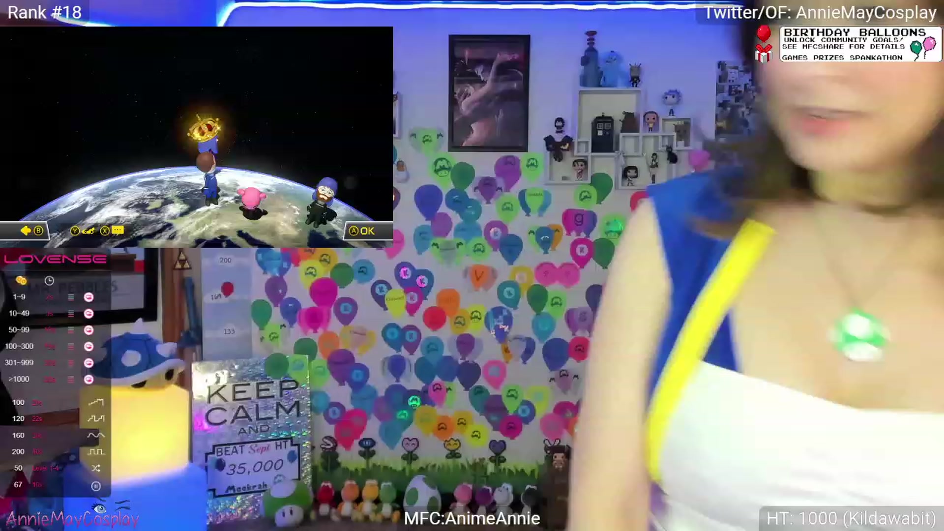 Gallery image thumbnail from AnimeAnnie's myfreecams stream on, 09/05/2023, 03:19 image 3 of 20