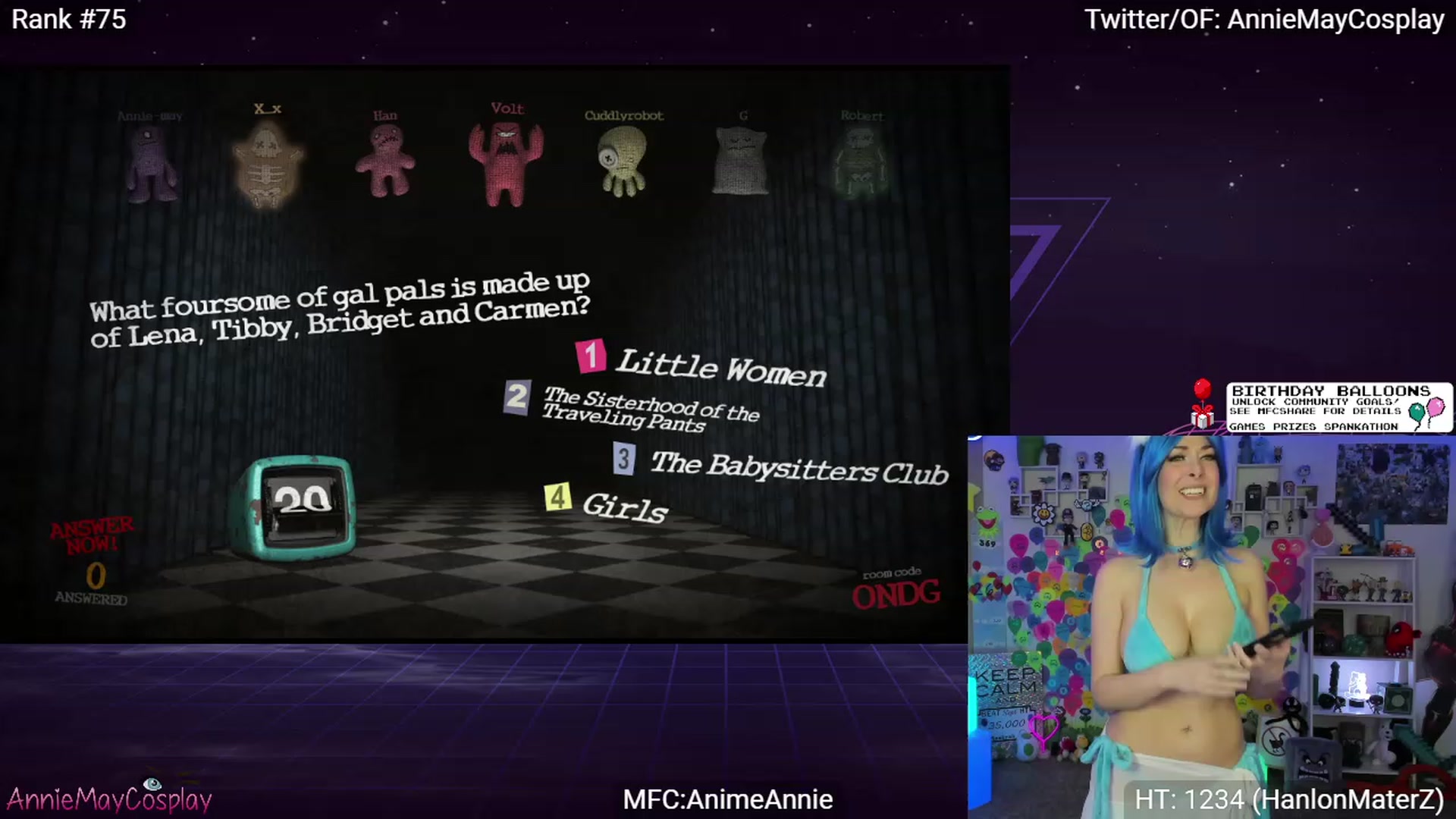 Gallery image thumbnail from AnimeAnnie's myfreecams stream on, 09/17/2023, 03:58 image 5 of 20