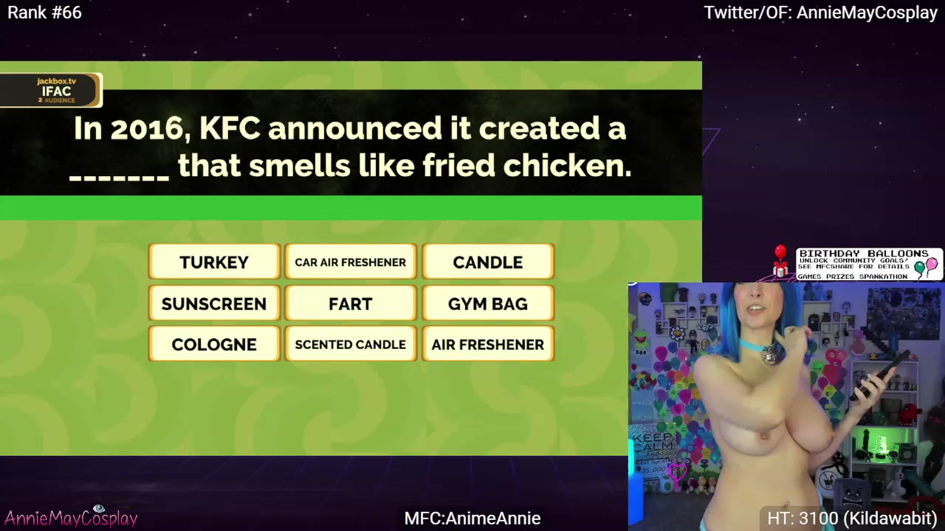 Gallery image thumbnail from AnimeAnnie's myfreecams stream on, 09/17/2023, 03:58 image 18 of 20