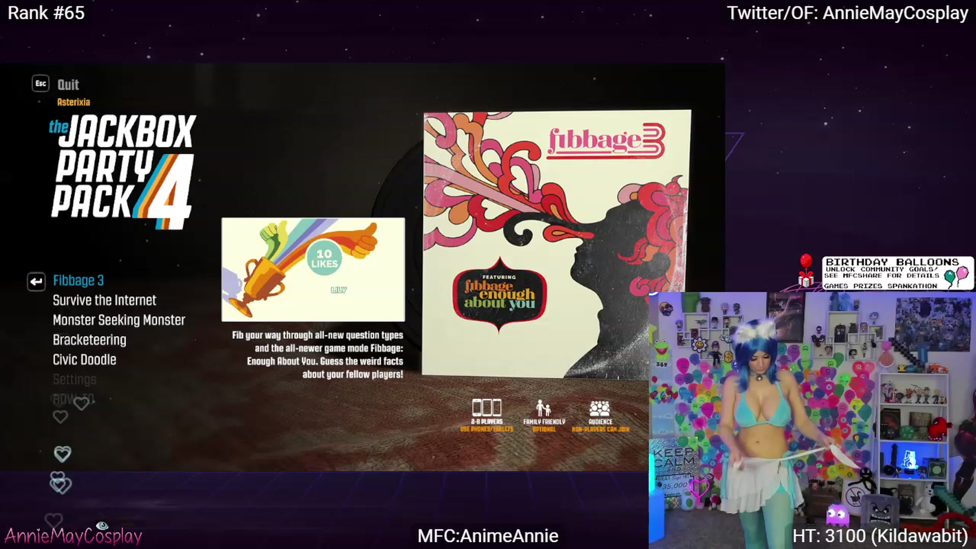 Gallery image thumbnail from AnimeAnnie's myfreecams stream on, 09/17/2023, 03:58 image 14 of 20