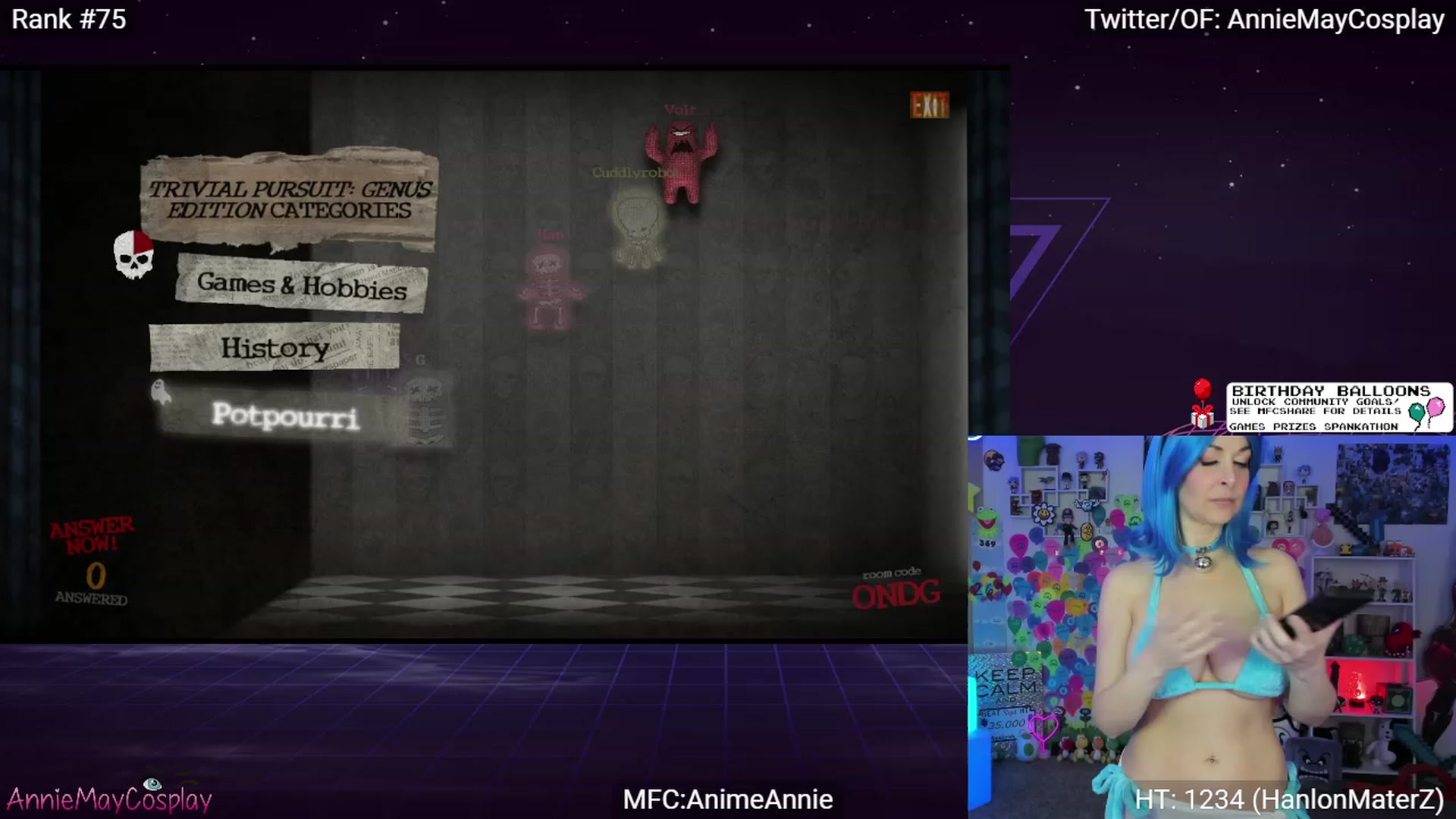 Gallery image thumbnail from AnimeAnnie's myfreecams stream on, 09/17/2023, 03:58 image 8 of 20