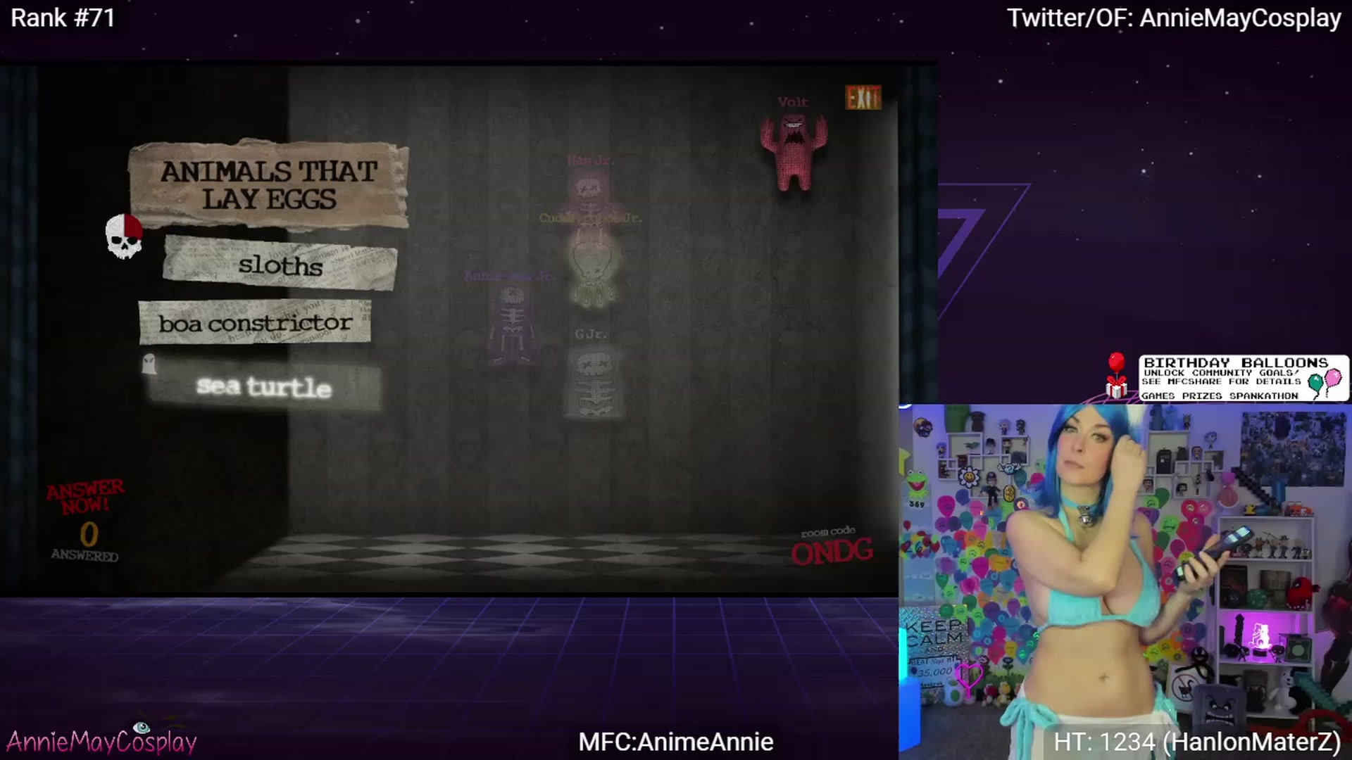 Gallery image thumbnail from AnimeAnnie's myfreecams stream on, 09/17/2023, 03:58 image 13 of 20