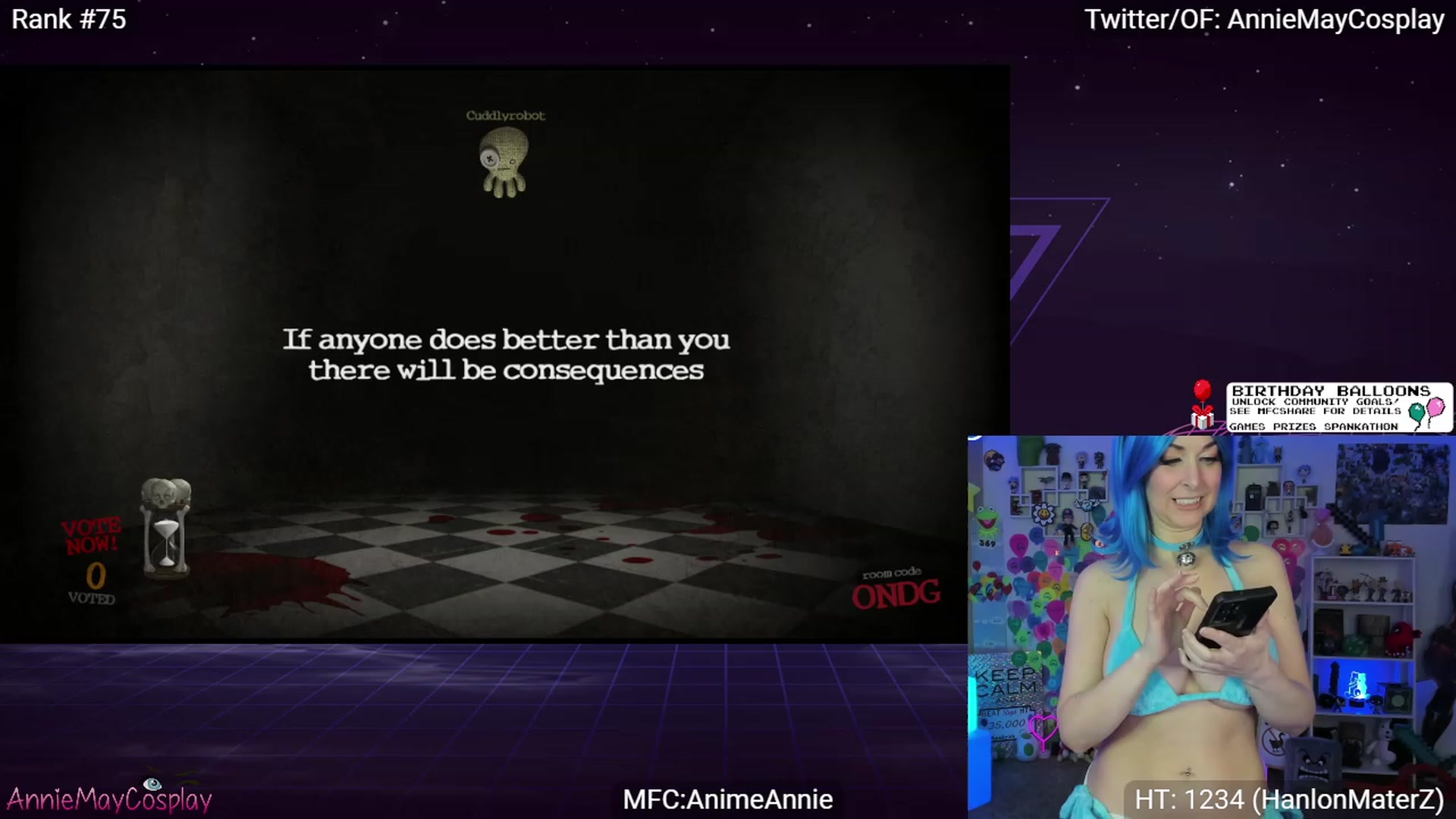 Gallery image thumbnail from AnimeAnnie's myfreecams stream on, 09/17/2023, 03:58 image 7 of 20