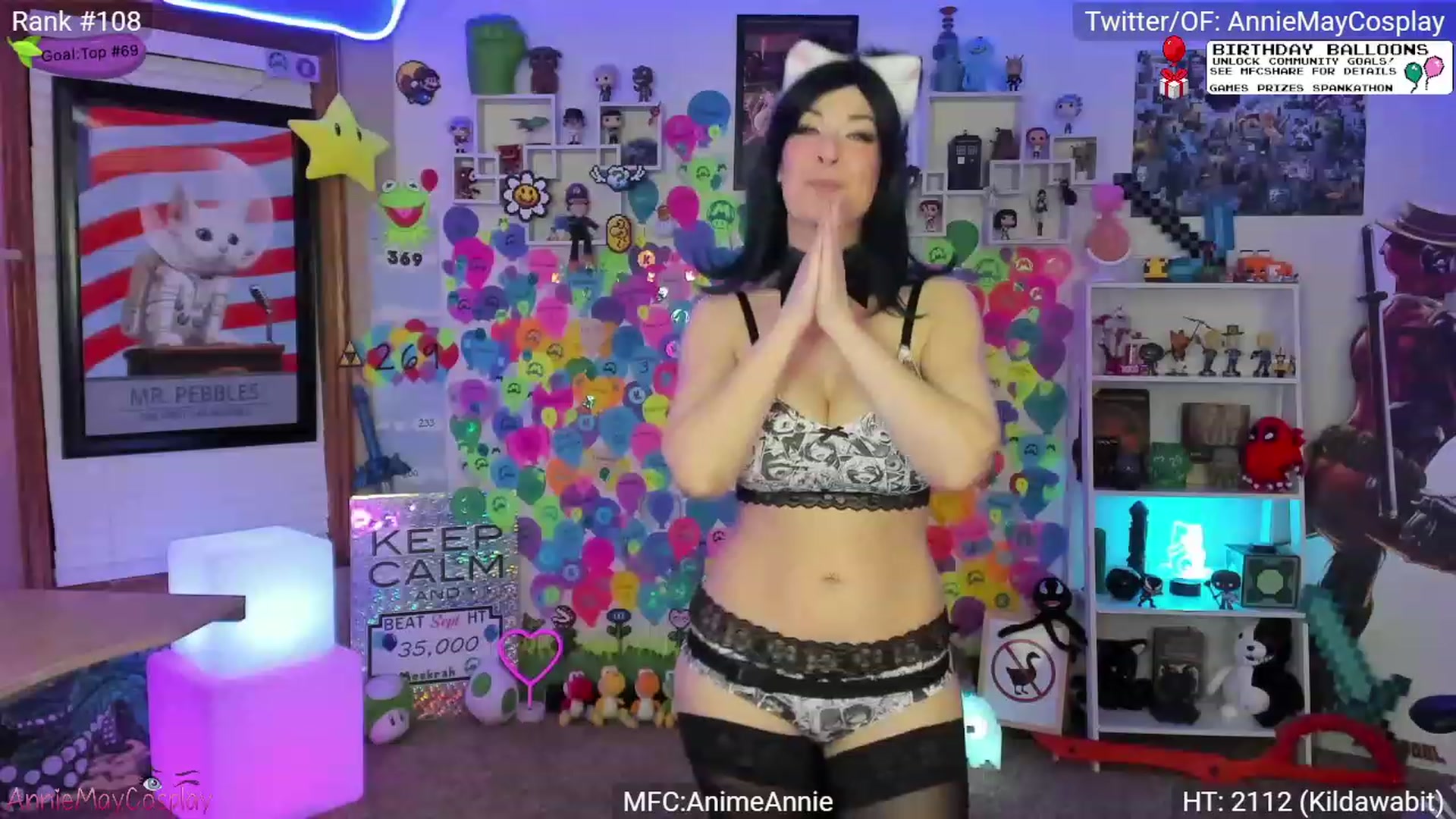 Gallery image thumbnail from AnimeAnnie's myfreecams stream on, 10/01/2023, 02:39 image 6 of 20