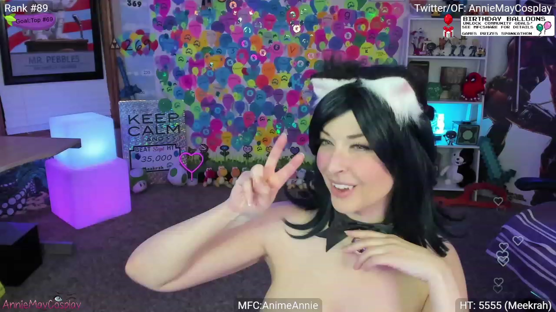 Gallery image thumbnail from AnimeAnnie's myfreecams stream on, 10/01/2023, 02:39 image 14 of 20