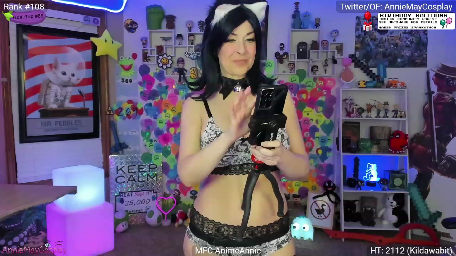 Gallery image thumbnail from AnimeAnnie's myfreecams stream on, 10/01/2023, 02:39 image 8 of 20