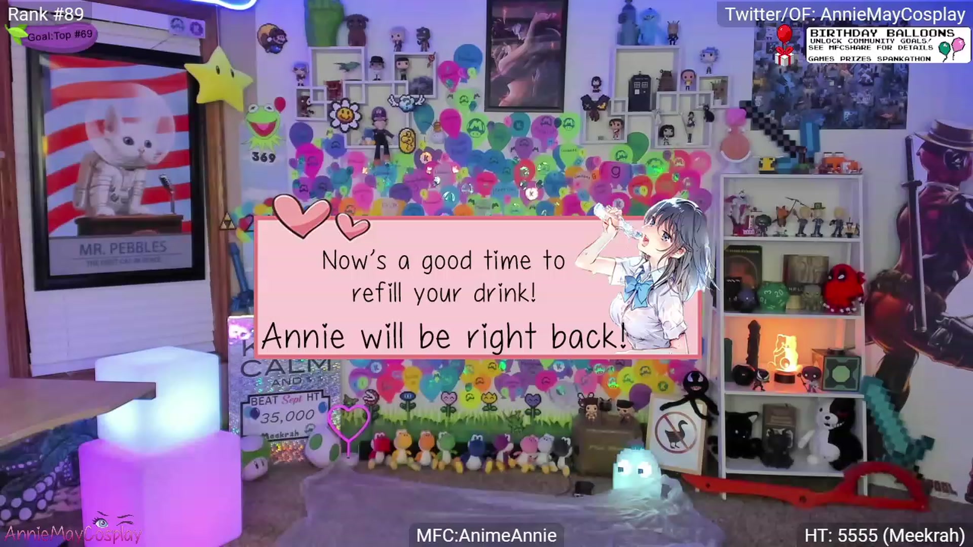 Gallery image thumbnail from AnimeAnnie's myfreecams stream on, 10/01/2023, 02:39 image 19 of 20