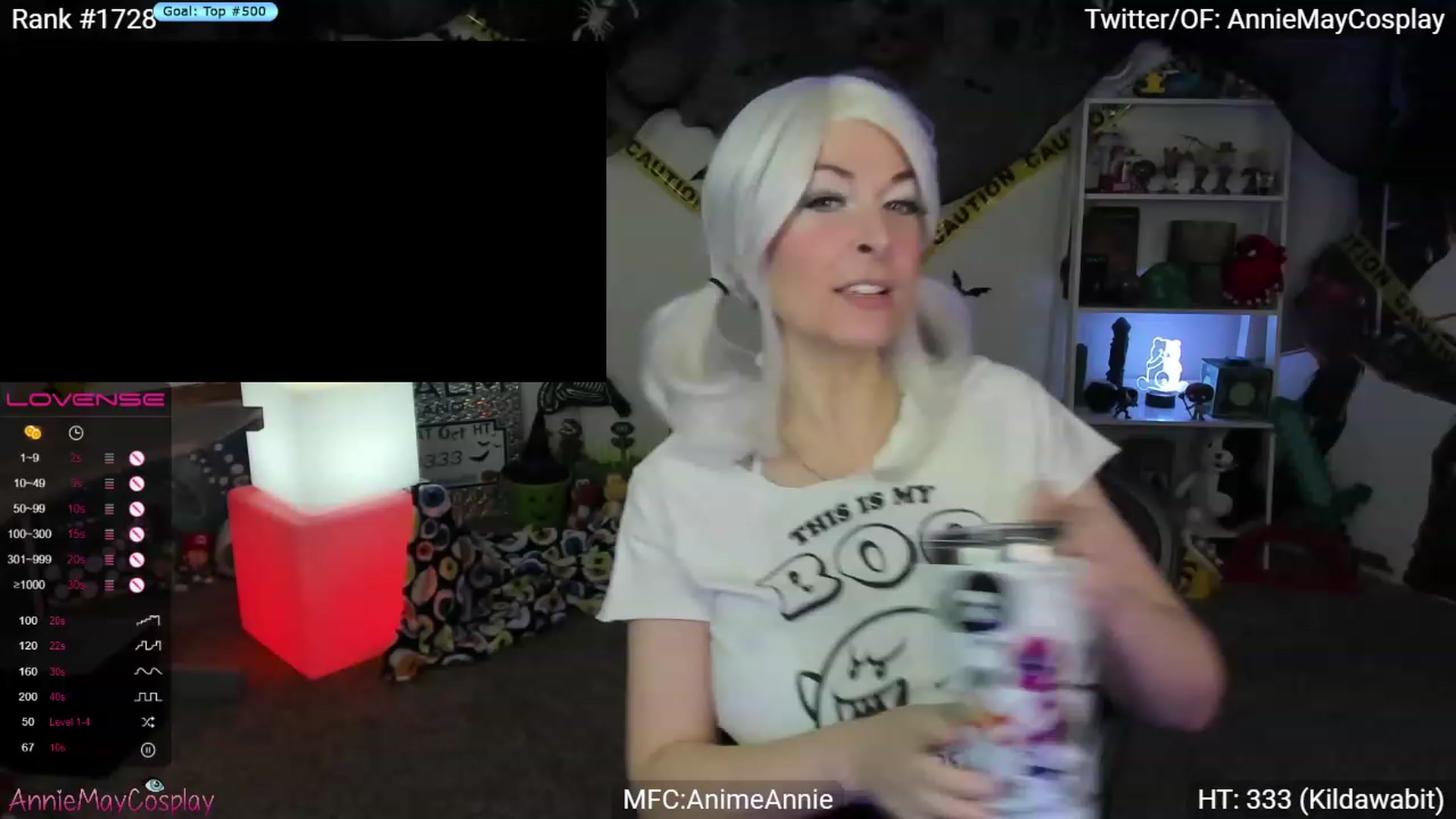 Gallery image thumbnail from AnimeAnnie's myfreecams stream on, 10/17/2023, 02:27 image 14 of 20
