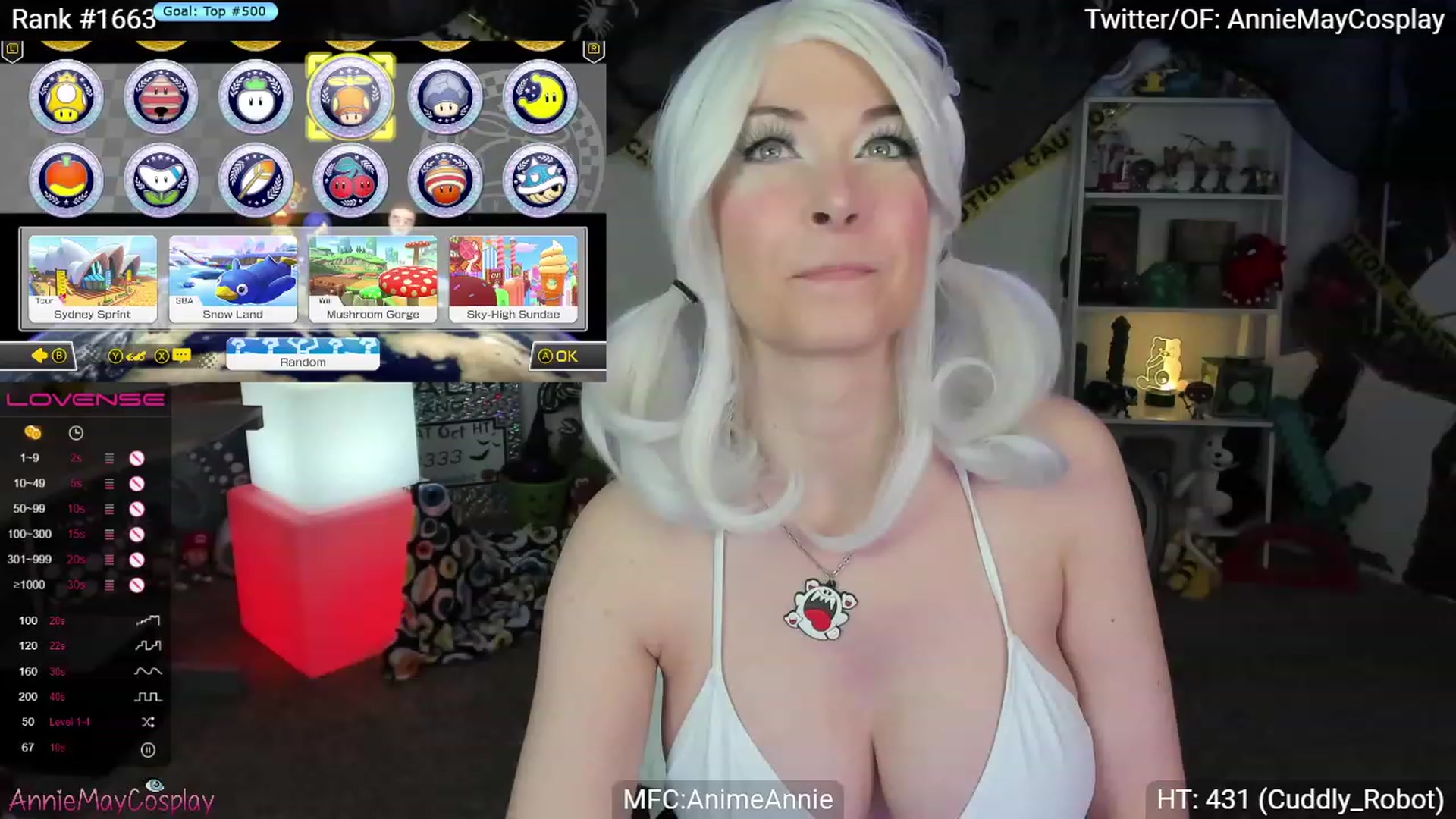 Gallery image thumbnail from AnimeAnnie's myfreecams stream on, 10/17/2023, 02:27 image 16 of 20
