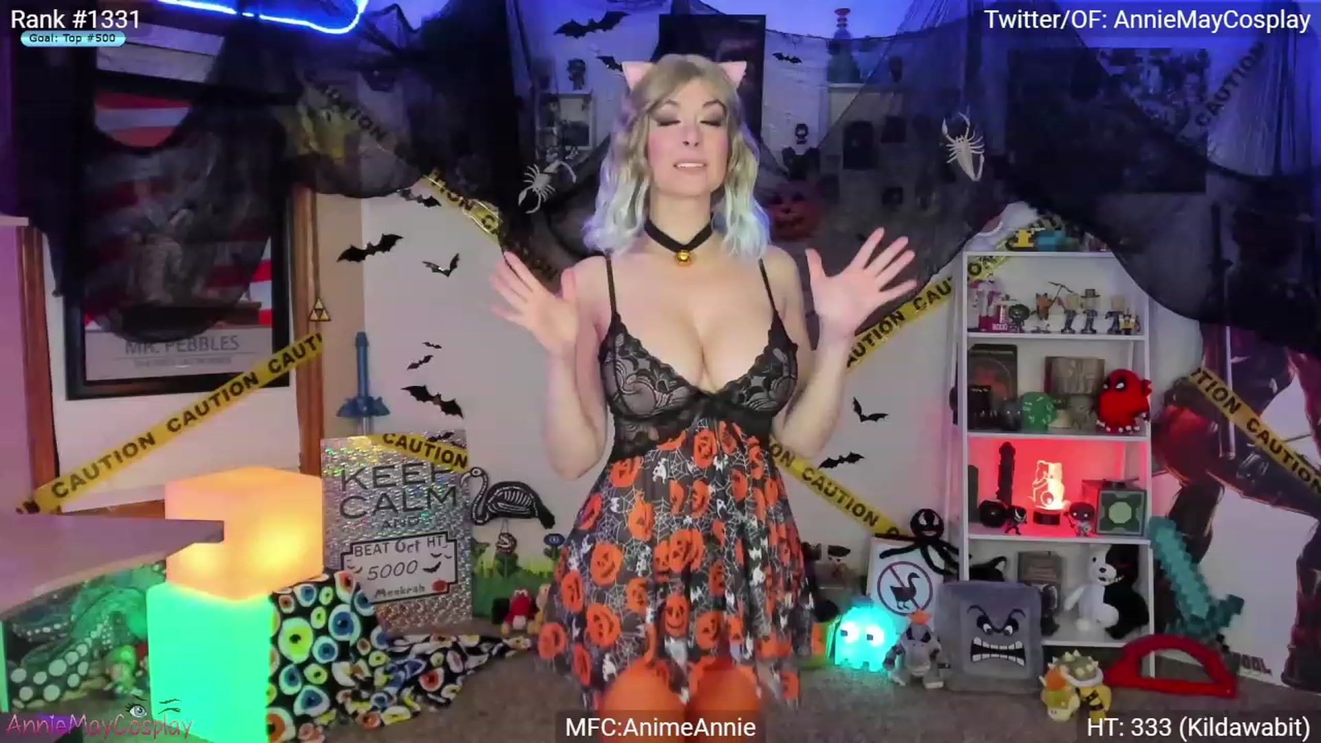 Gallery image thumbnail from AnimeAnnie's myfreecams stream on, 10/29/2023, 01:31 image 9 of 20