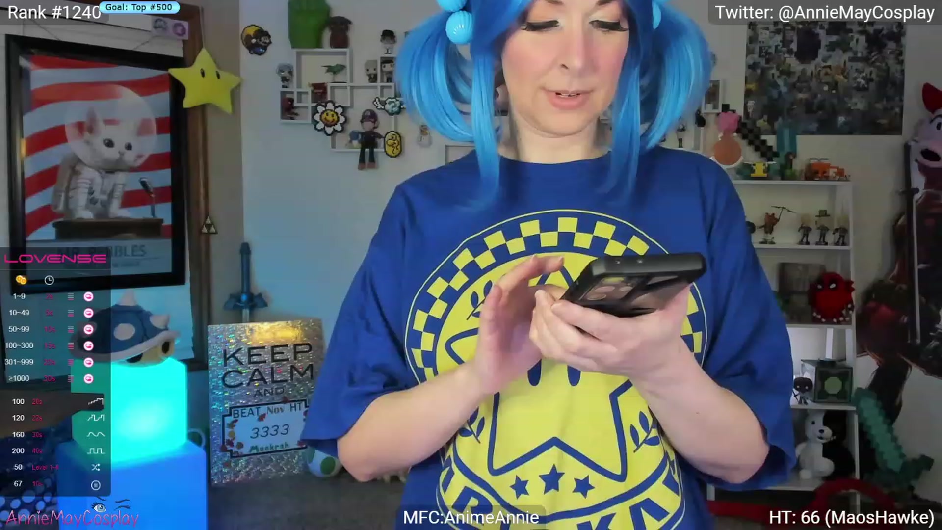 Gallery image thumbnail from AnimeAnnie's myfreecams stream on, 11/07/2023, 02:41 image 2 of 20