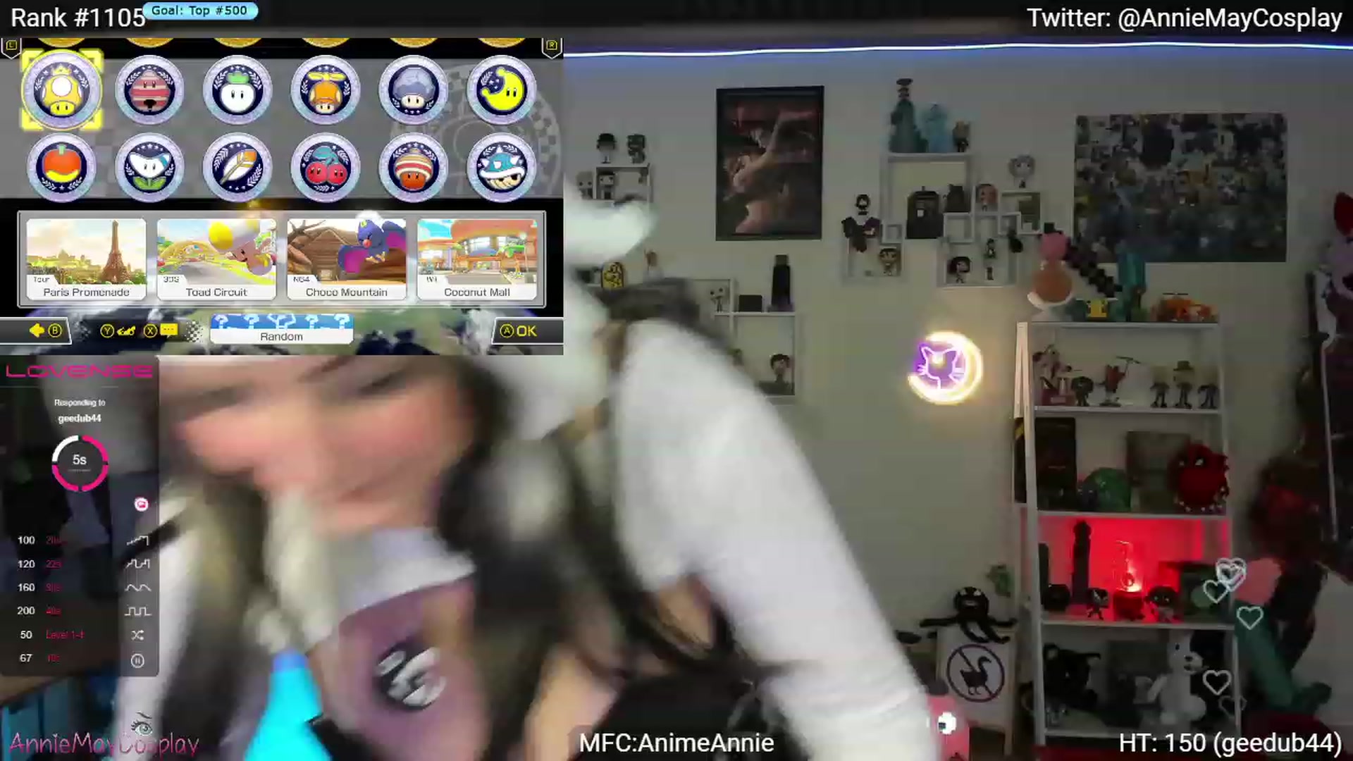 Gallery image thumbnail from AnimeAnnie's myfreecams stream on, 11/21/2023, 02:15 image 13 of 20