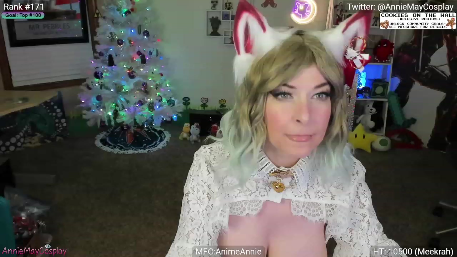 Gallery image thumbnail from AnimeAnnie's myfreecams stream on, 12/03/2023, 05:11 image 15 of 20