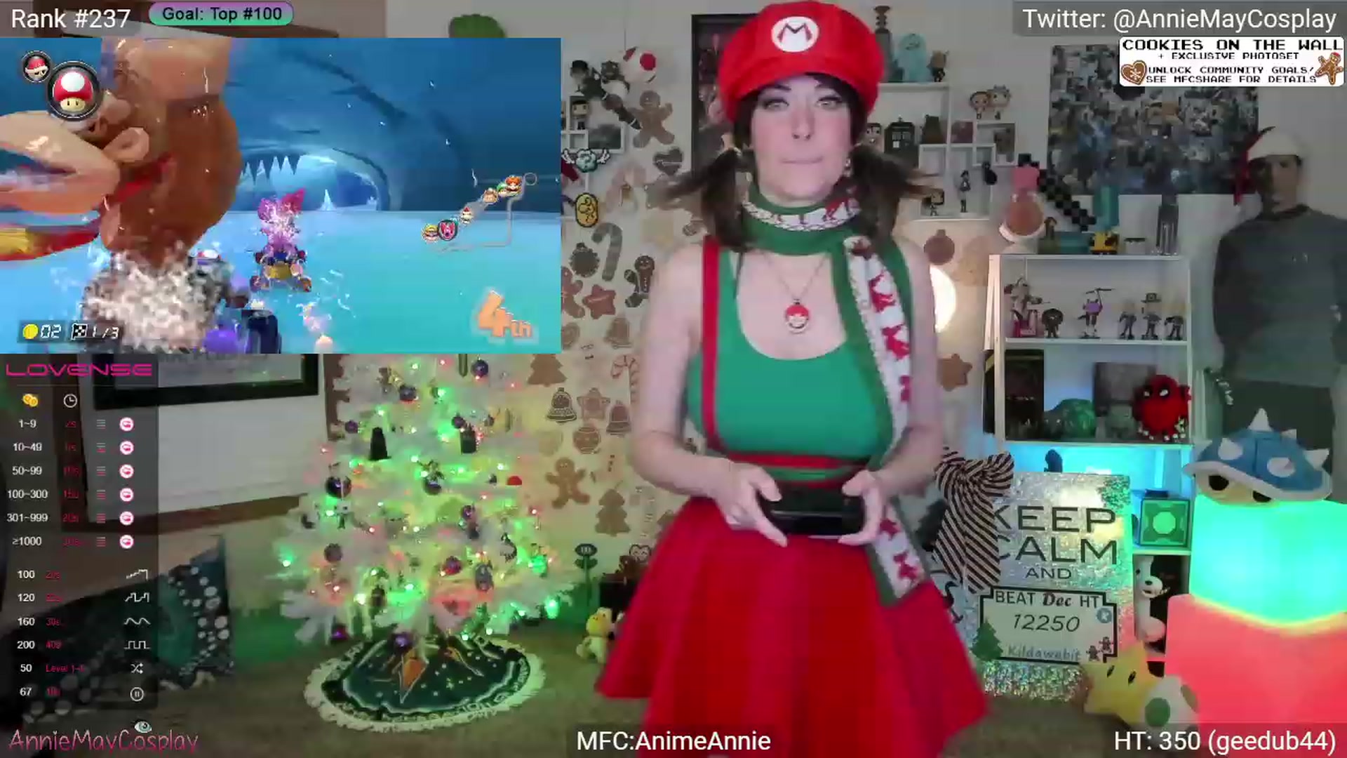Gallery image thumbnail from AnimeAnnie's myfreecams stream on, 12/12/2023, 03:46 image 5 of 20