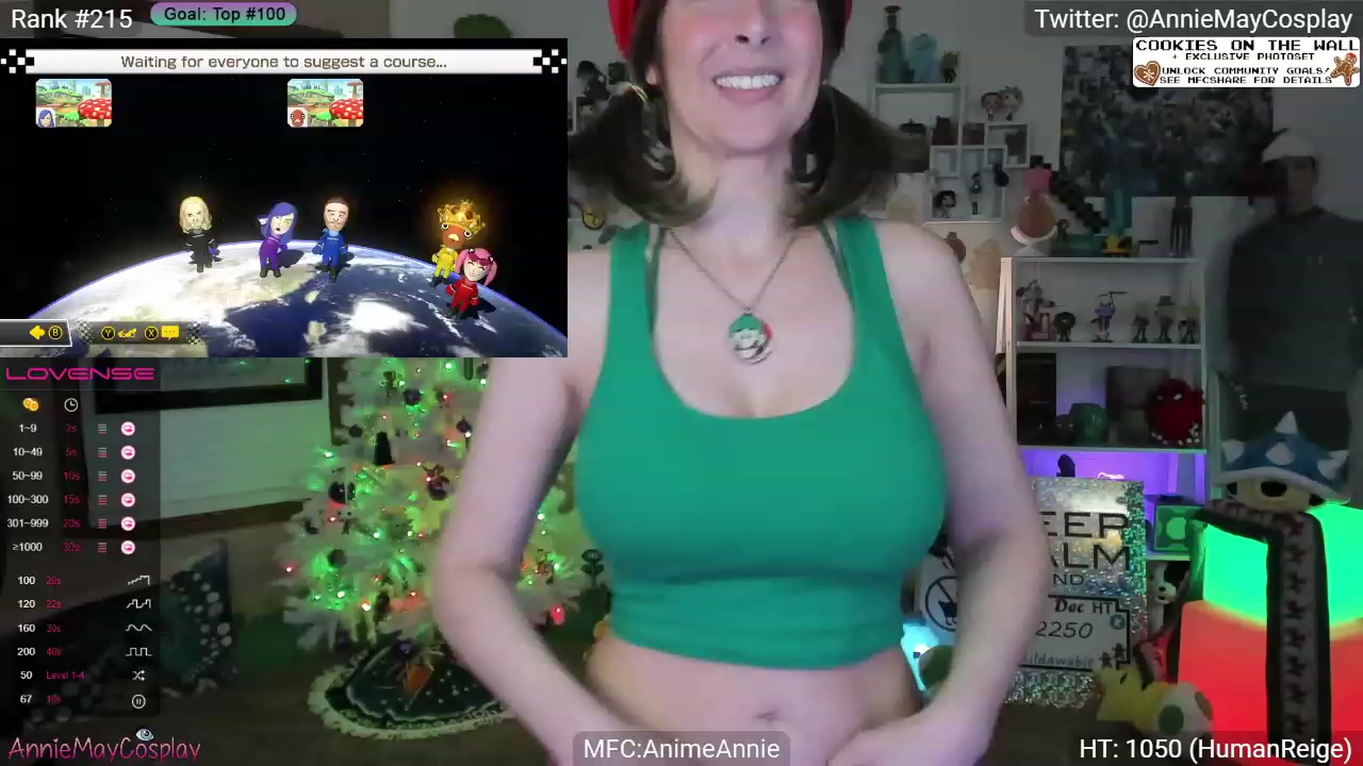 Gallery image thumbnail from AnimeAnnie's myfreecams stream on, 12/12/2023, 04:13 image 10 of 20
