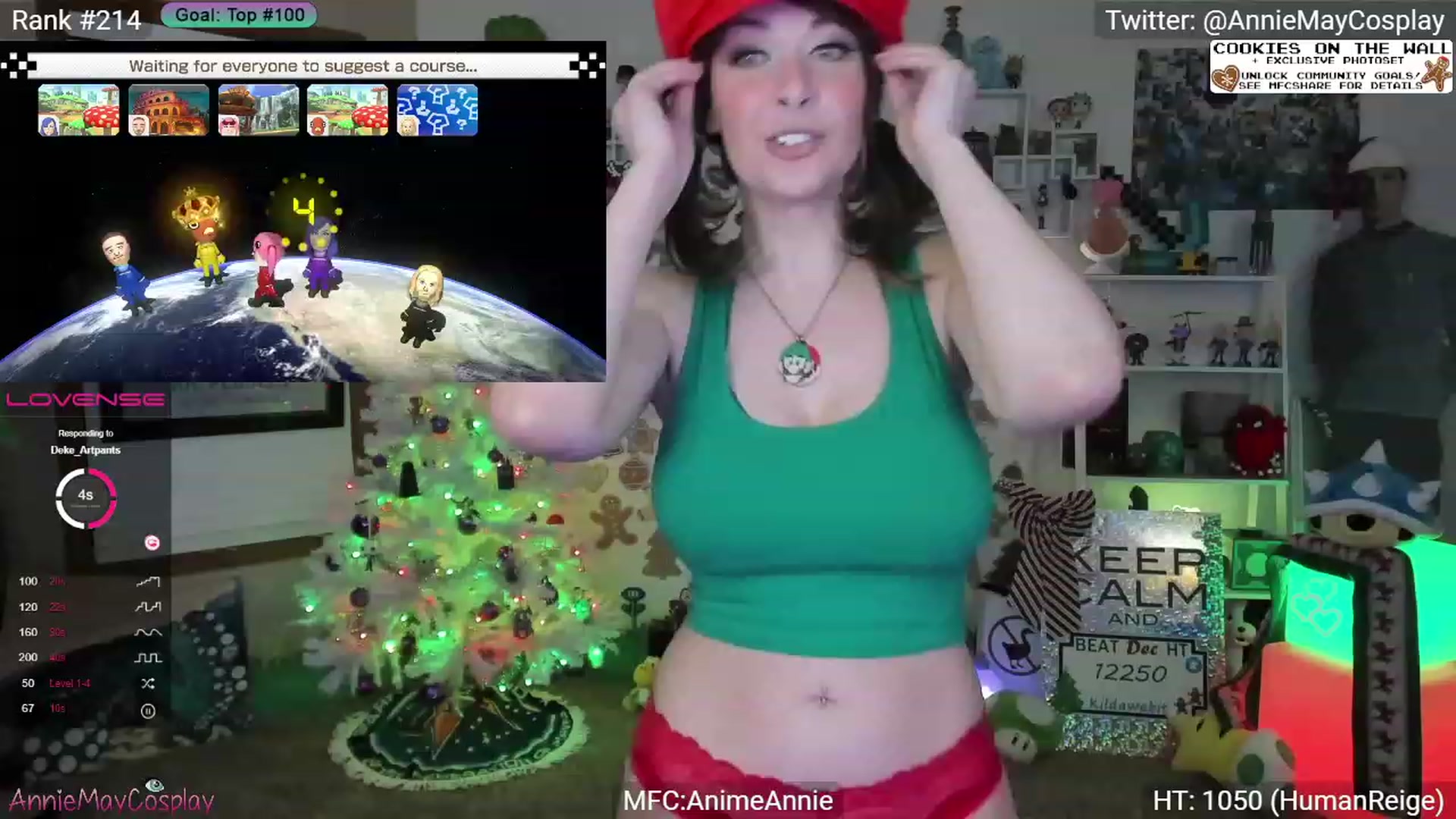 Gallery image thumbnail from AnimeAnnie's myfreecams stream on, 12/12/2023, 04:13 image 4 of 20