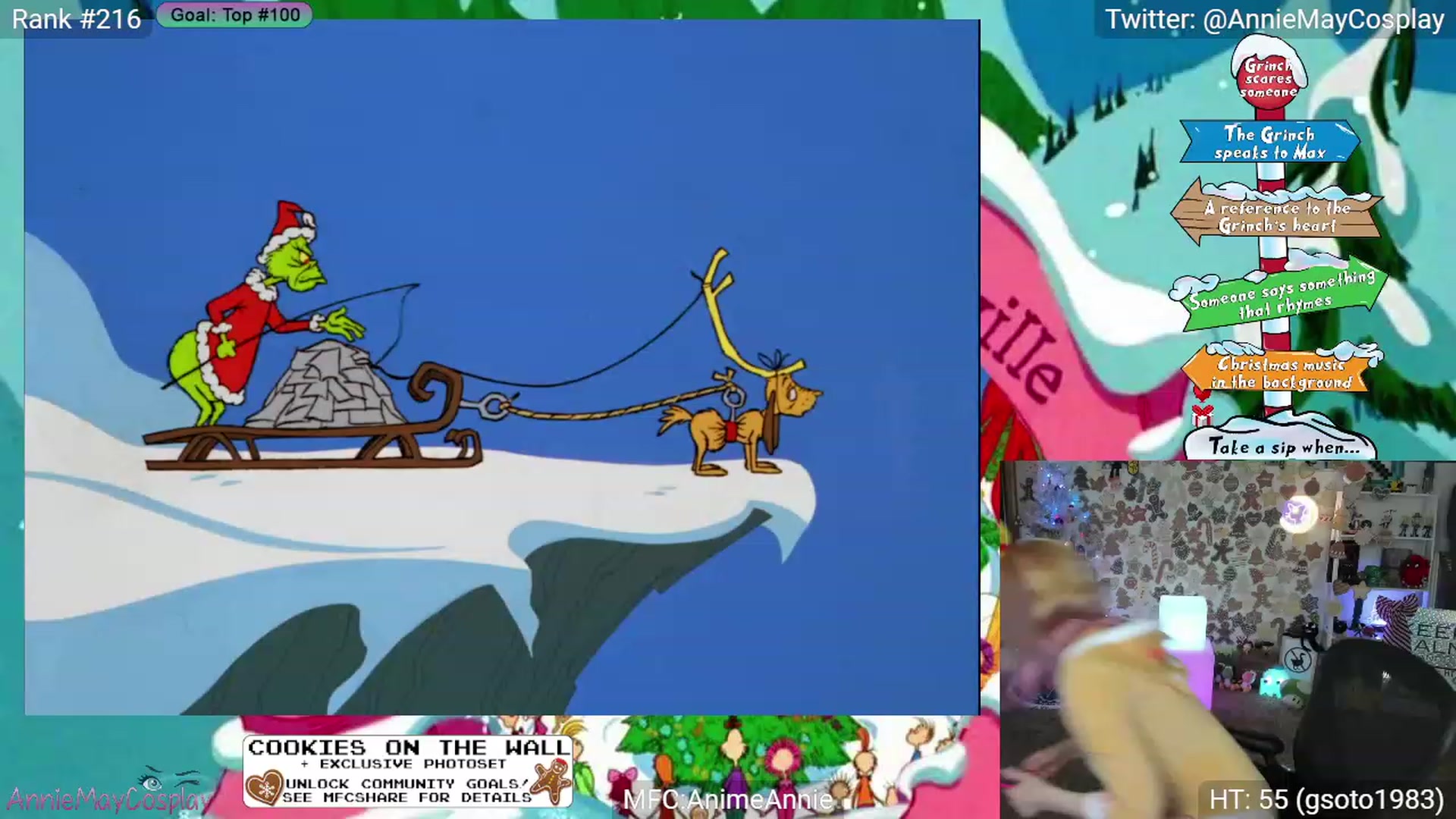 Gallery image thumbnail from AnimeAnnie's myfreecams stream on, 12/24/2023, 02:35 image 11 of 20