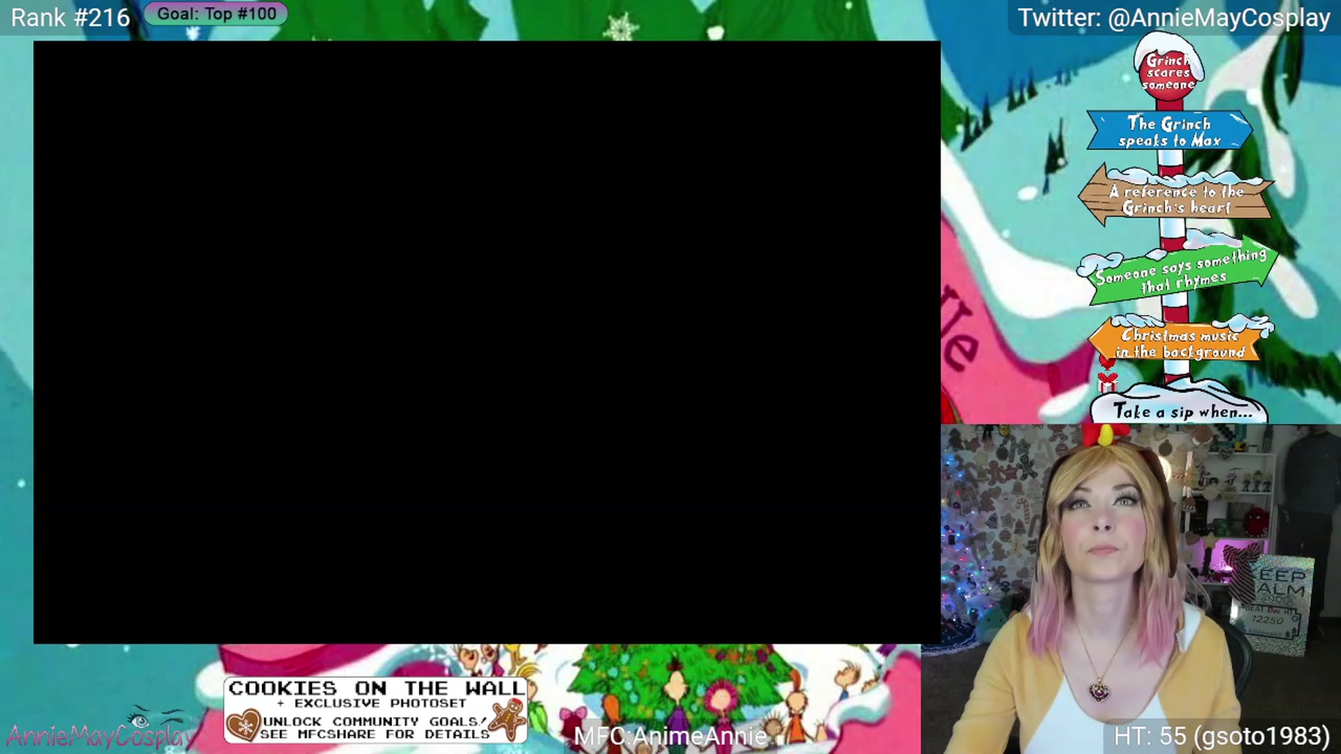 Gallery image thumbnail from AnimeAnnie's myfreecams stream on, 12/24/2023, 02:35 image 6 of 20