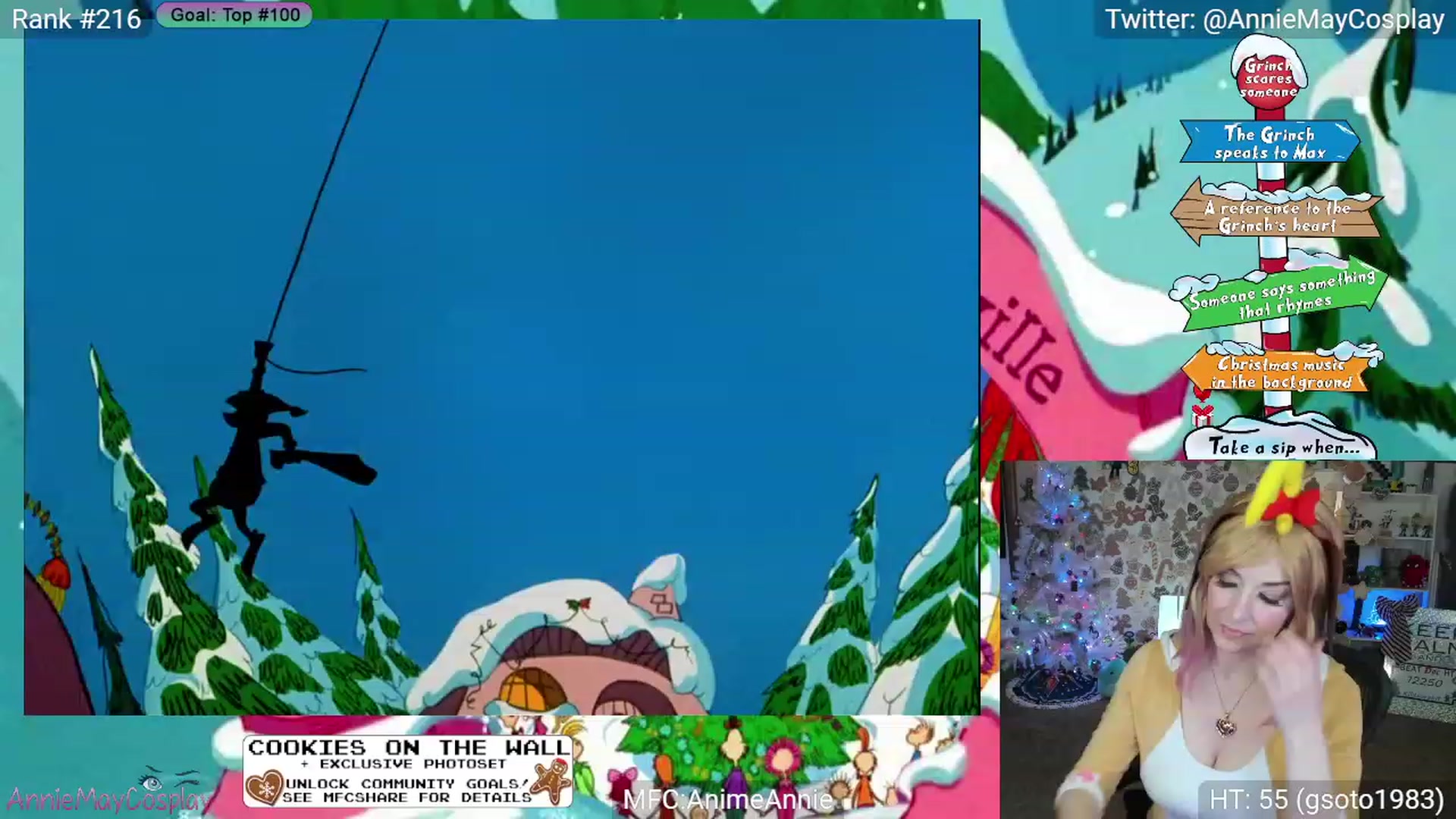 Gallery image thumbnail from AnimeAnnie's myfreecams stream on, 12/24/2023, 02:35 image 14 of 20