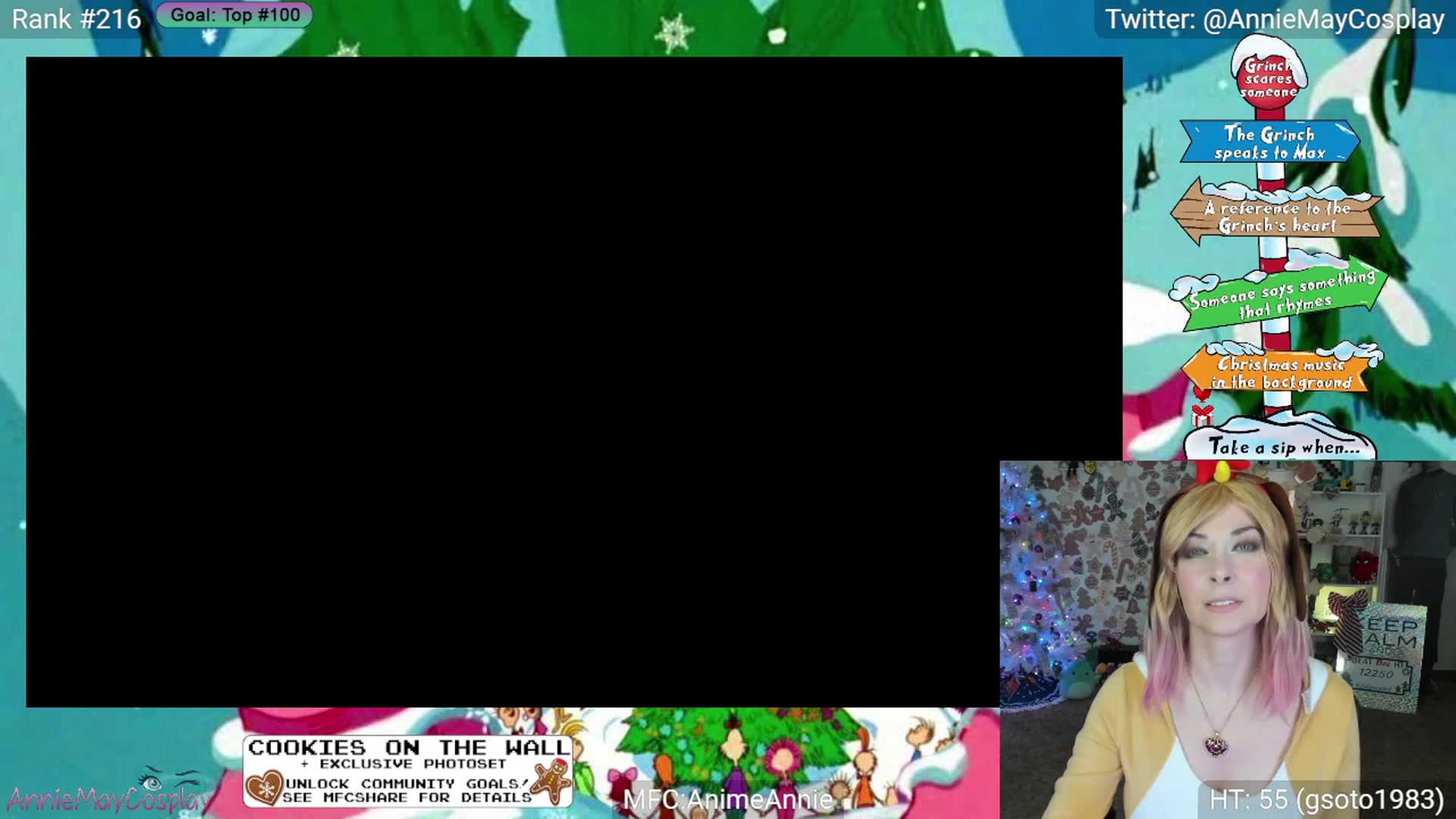 Gallery image thumbnail from AnimeAnnie's myfreecams stream on, 12/24/2023, 02:35 image 5 of 20