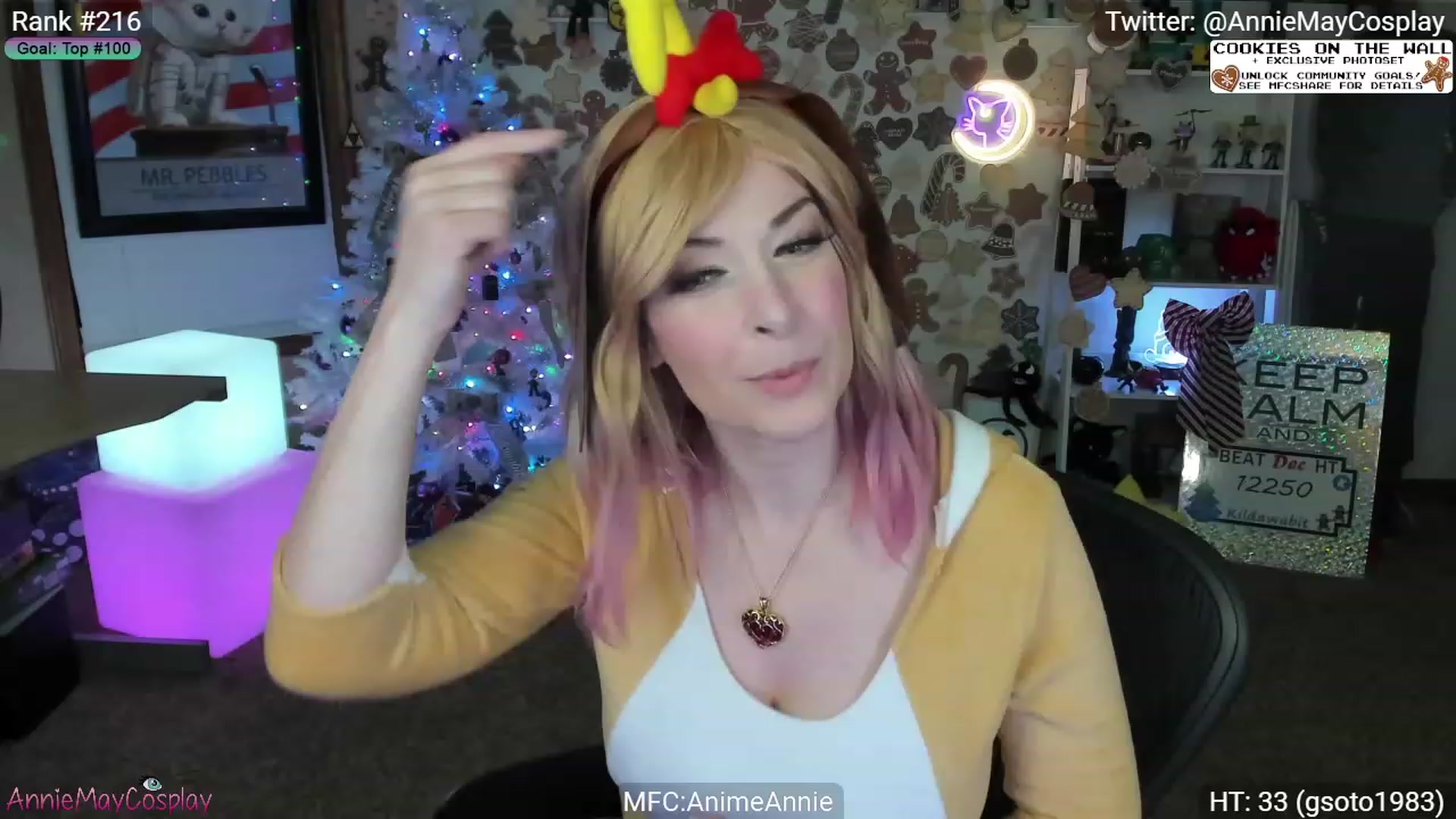 Gallery image thumbnail from AnimeAnnie's myfreecams stream on, 12/24/2023, 02:35 image 4 of 20