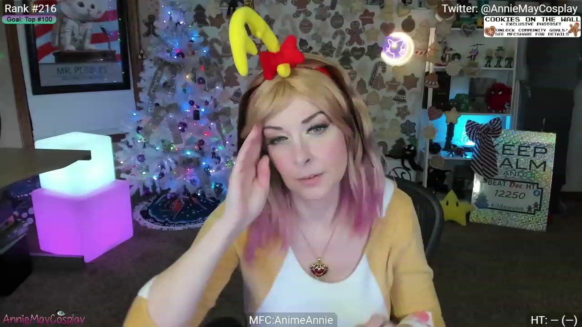 Gallery image thumbnail from AnimeAnnie's myfreecams stream on, 12/24/2023, 02:35 image 2 of 20