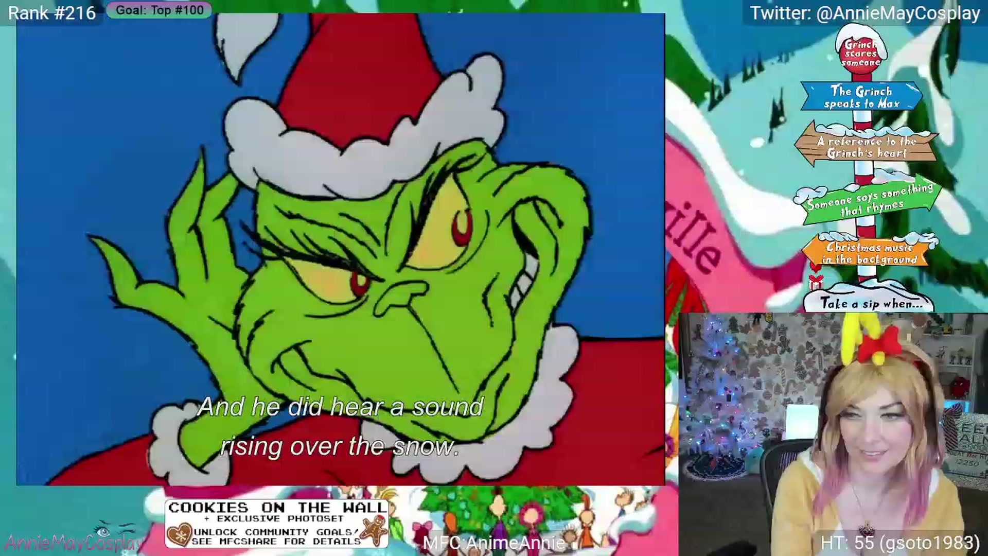 Gallery image thumbnail from AnimeAnnie's myfreecams stream on, 12/24/2023, 02:35 image 15 of 20