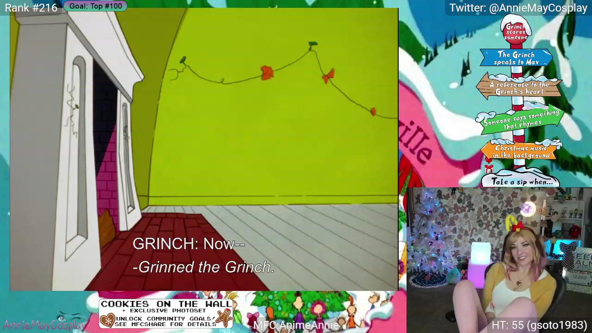 Gallery image thumbnail from AnimeAnnie's myfreecams stream on, 12/24/2023, 02:35 image 13 of 20
