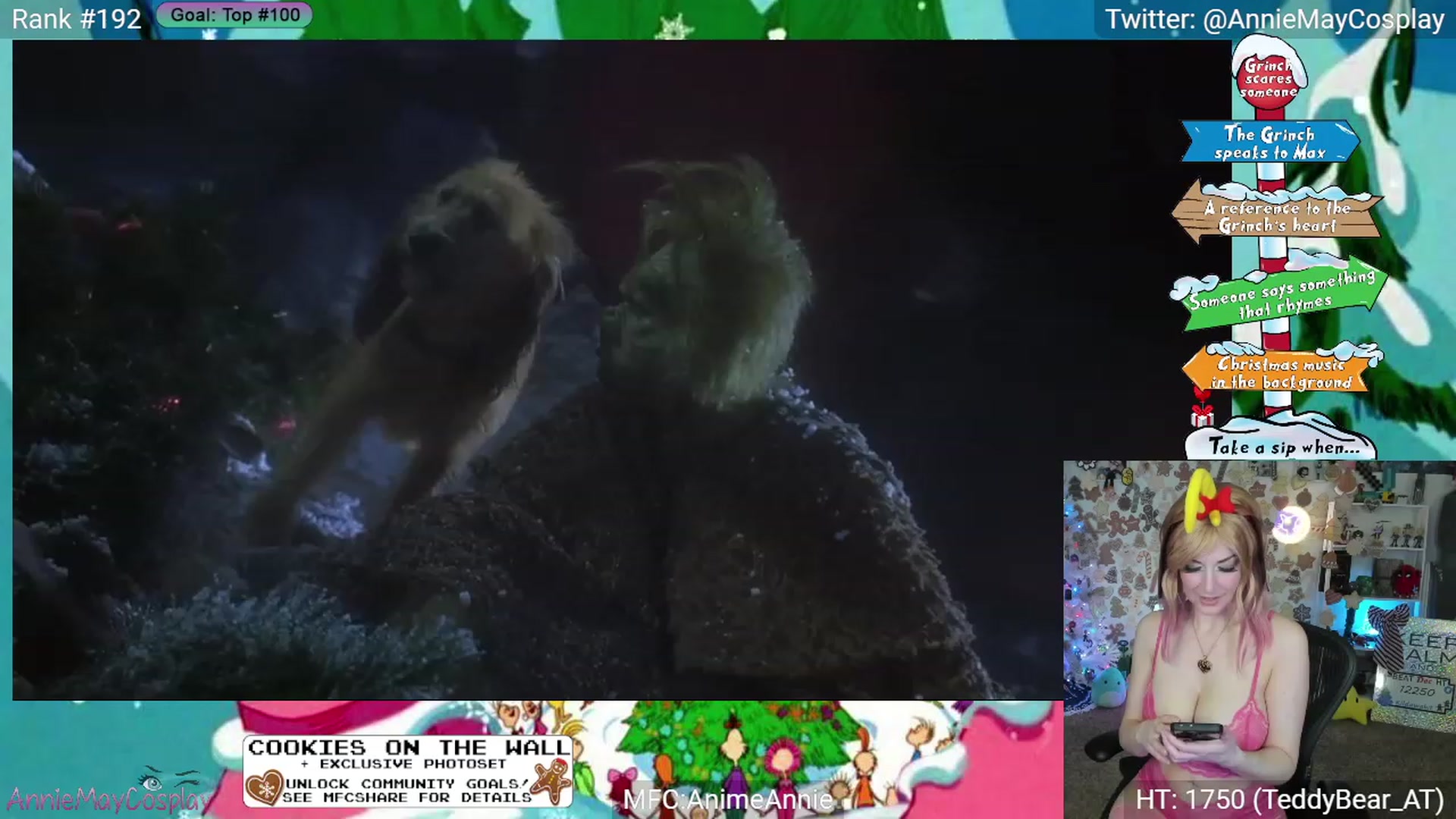 Gallery image thumbnail from AnimeAnnie's myfreecams stream on, 12/24/2023, 03:52 image 6 of 20